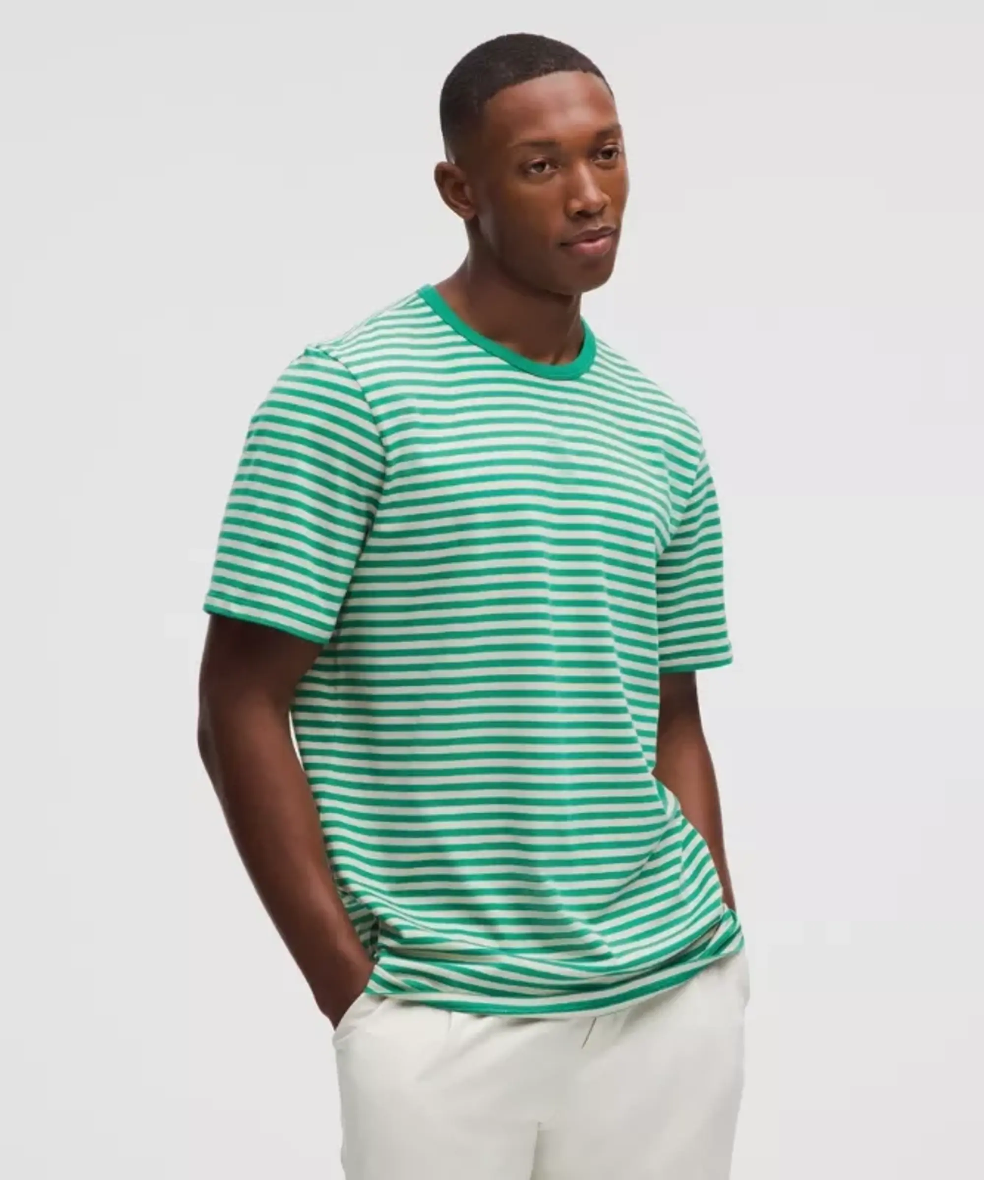 lululemon – Men's Organic Classic-Fit T-Shirt – Color Green – Size L