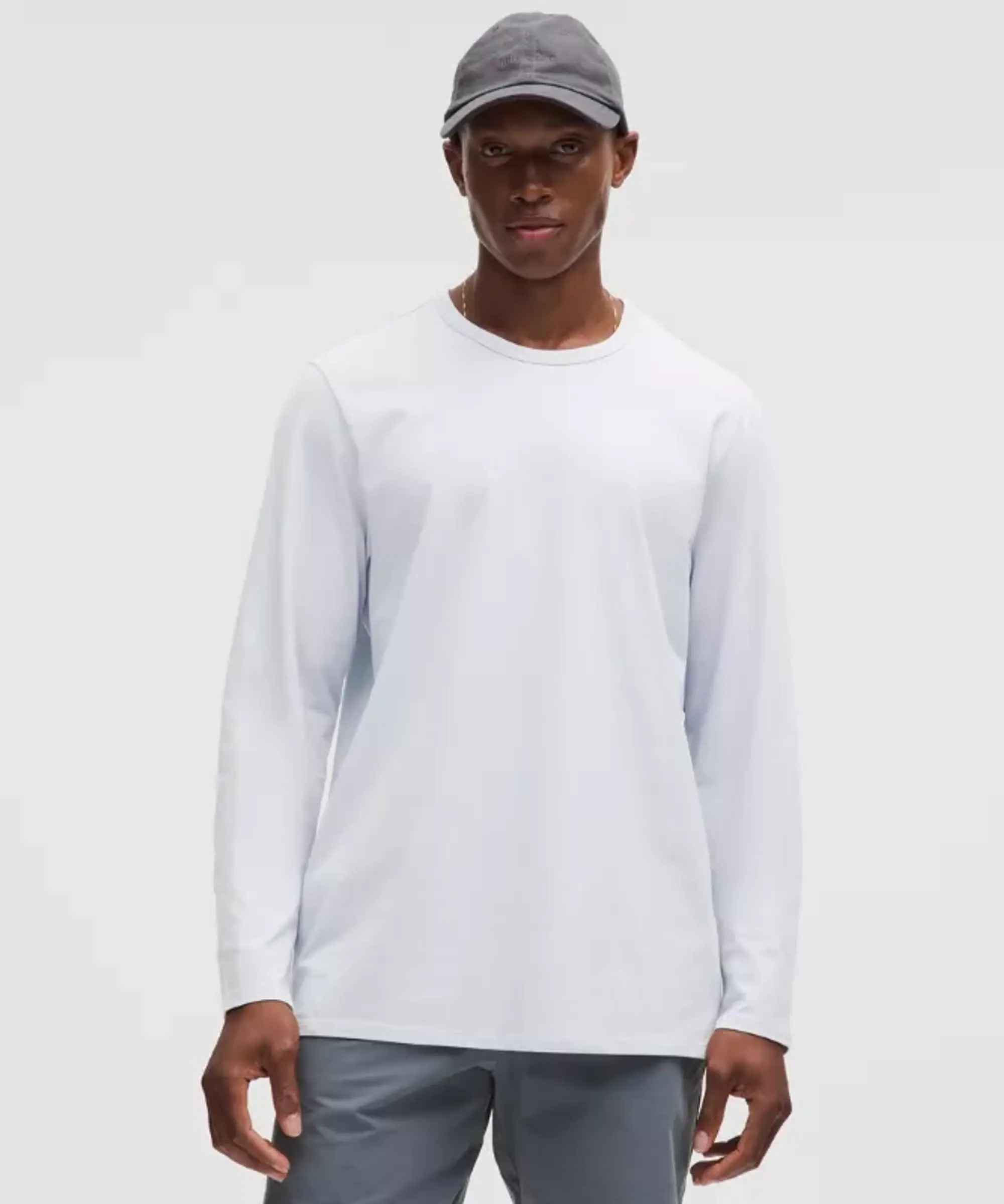 lululemon – Men's Organic Classic-Fit Long-Sleeve Shirt – Color Blue – Size L