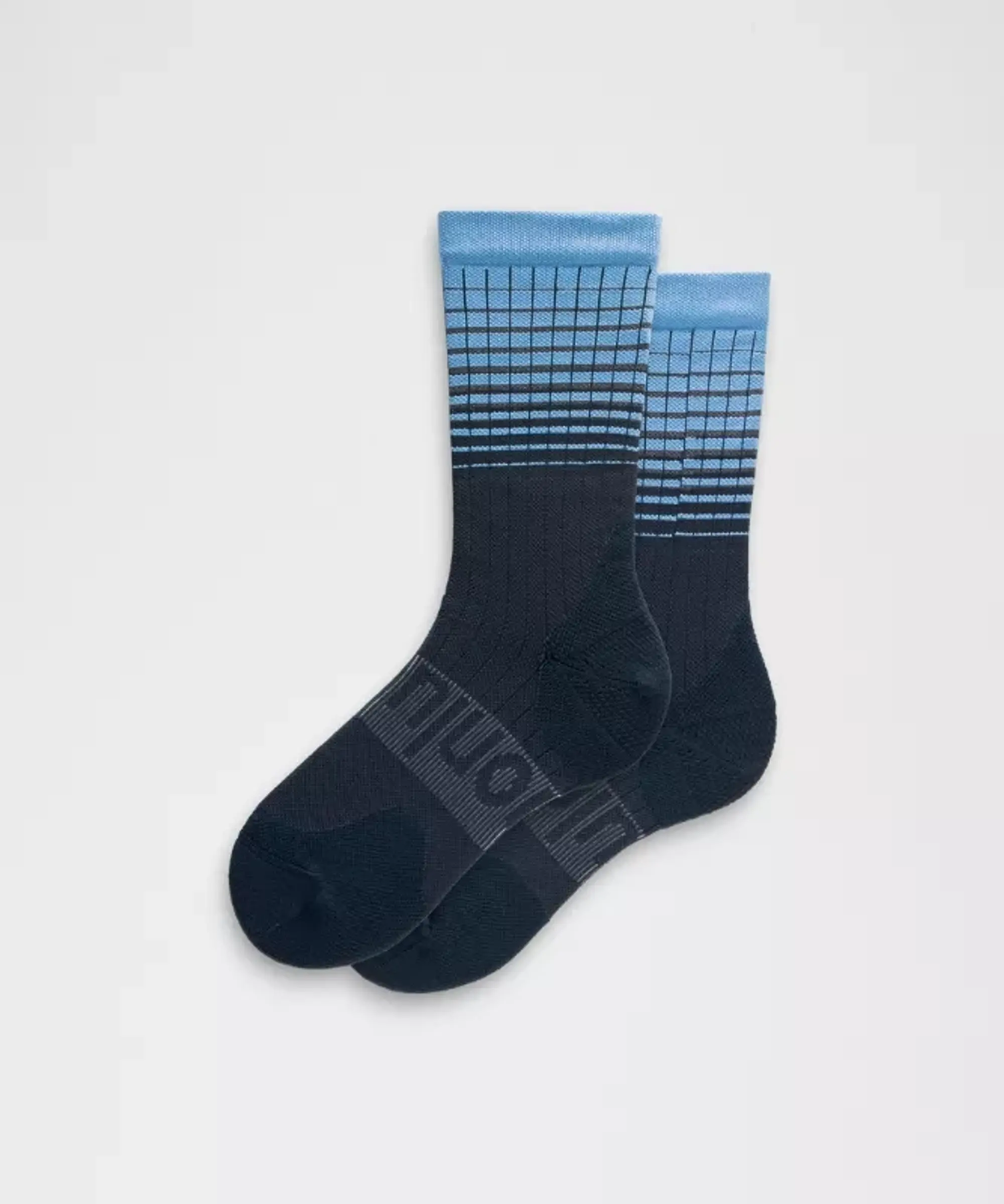 lululemon – Women's Power Stride Crew Socks Reflective – Color Blue – Size L