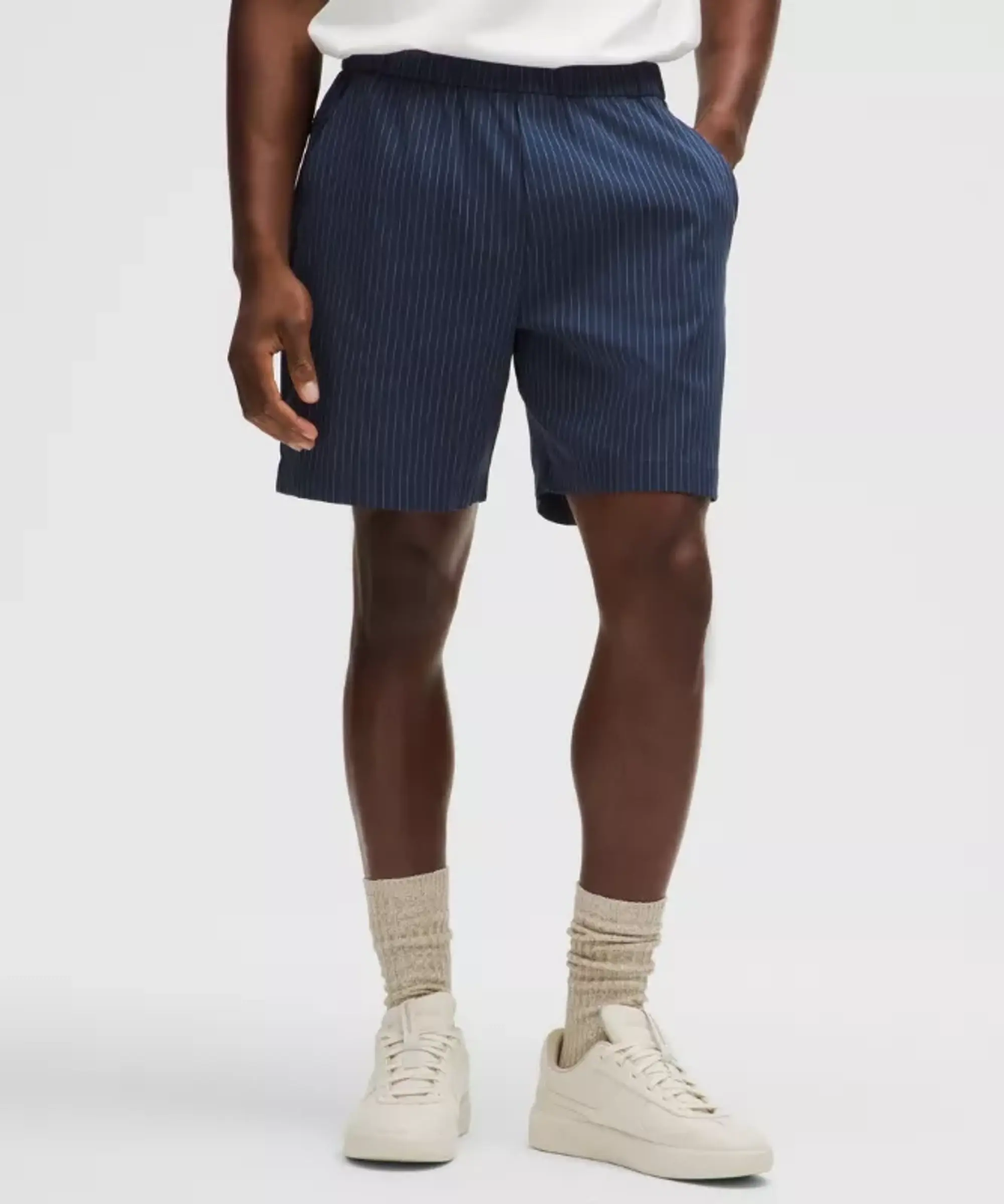 lululemon – Men's ABC Pull-On Shorts – 7" – Color Blue/White – Size L