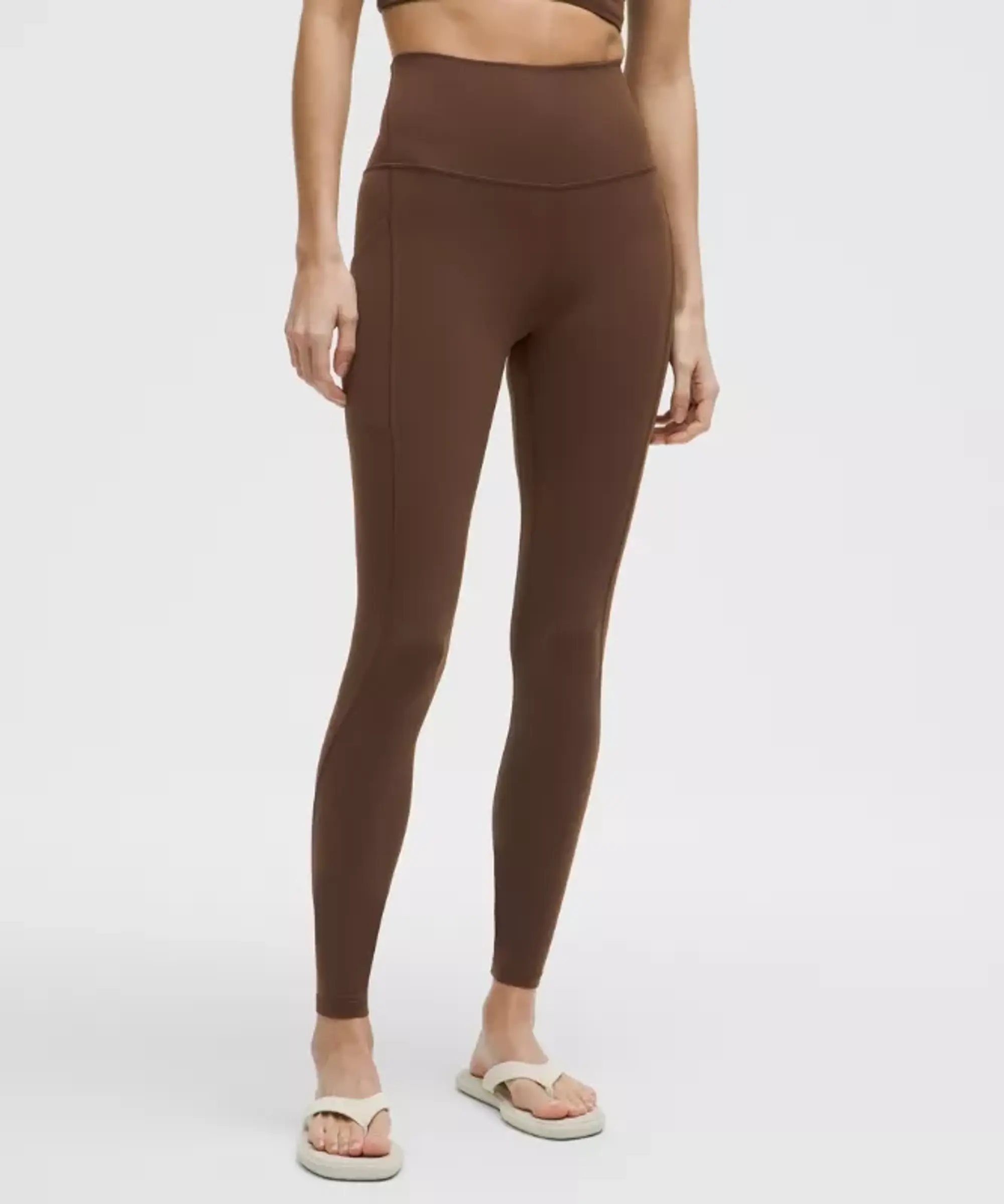lululemon – Women's Align High-Rise Pants with Pockets – 28" – Color Brown – Size 0