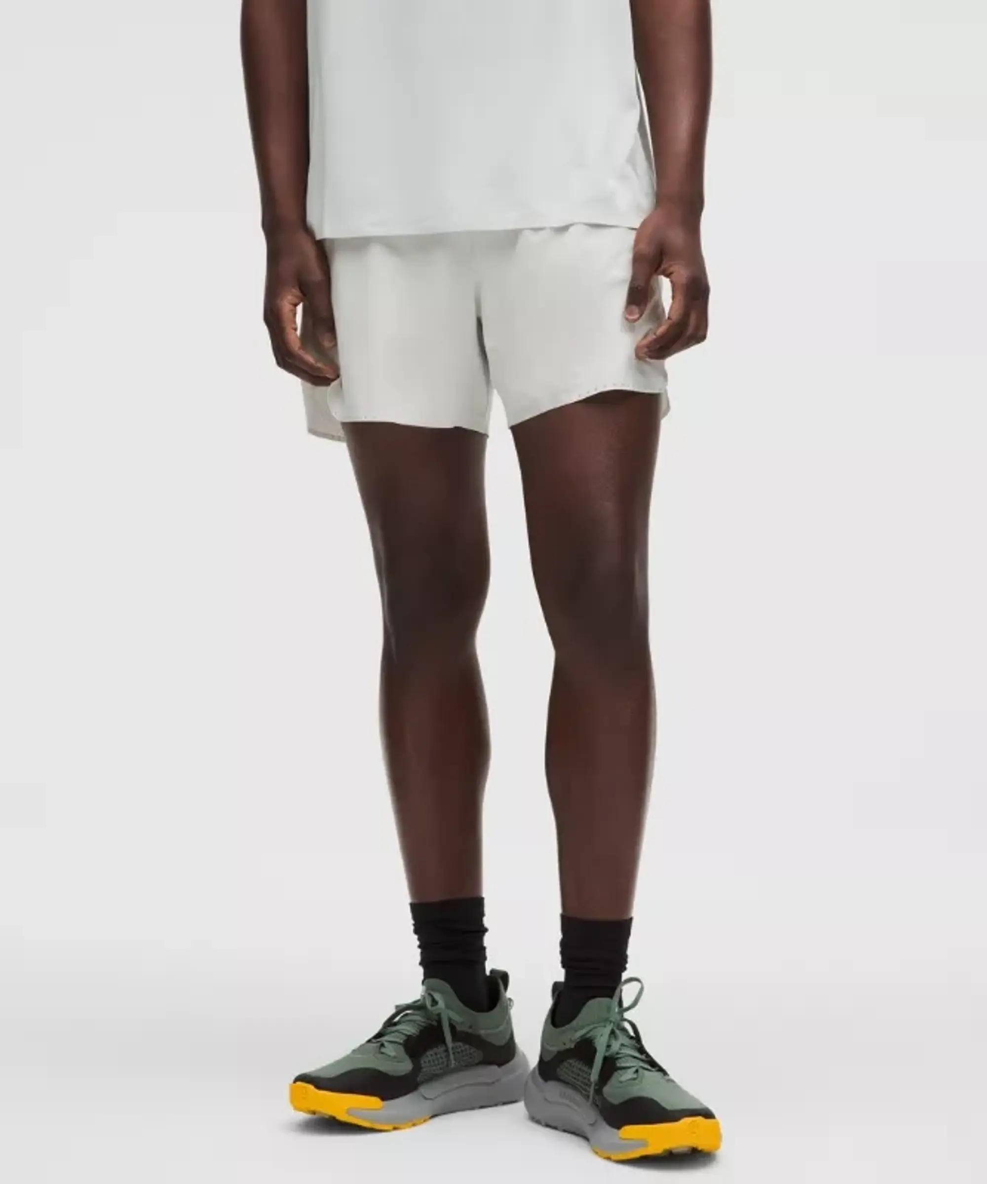 lululemon – Men's Fast and Free Lined Running Shorts – 5" – Color White – Size L