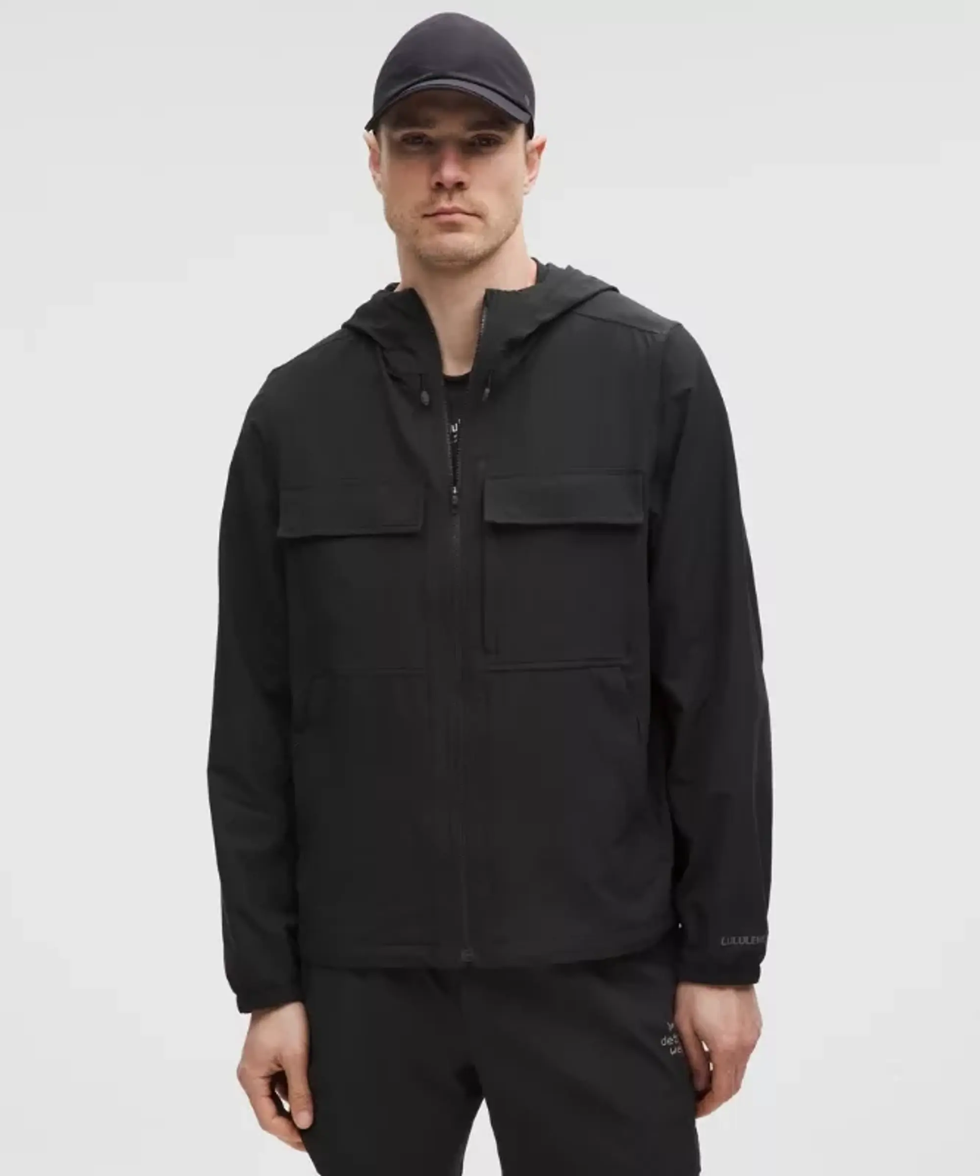 lululemon – Men's Abrasion-Resistant Hiking Jacket – Color Black – Size L