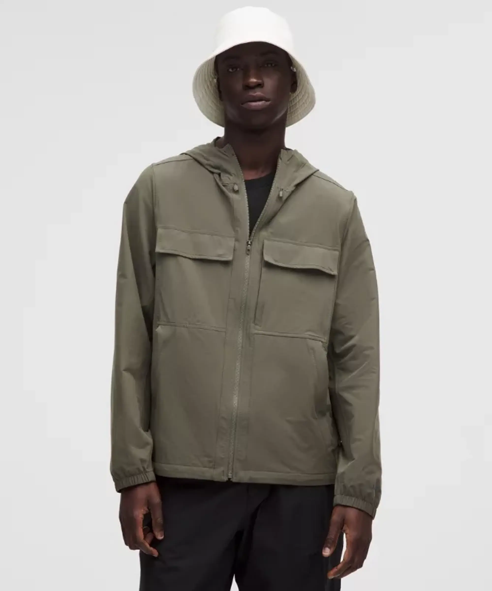 lululemon – Men's Abrasion-Resistant Hiking Jacket – Color Green – Size L