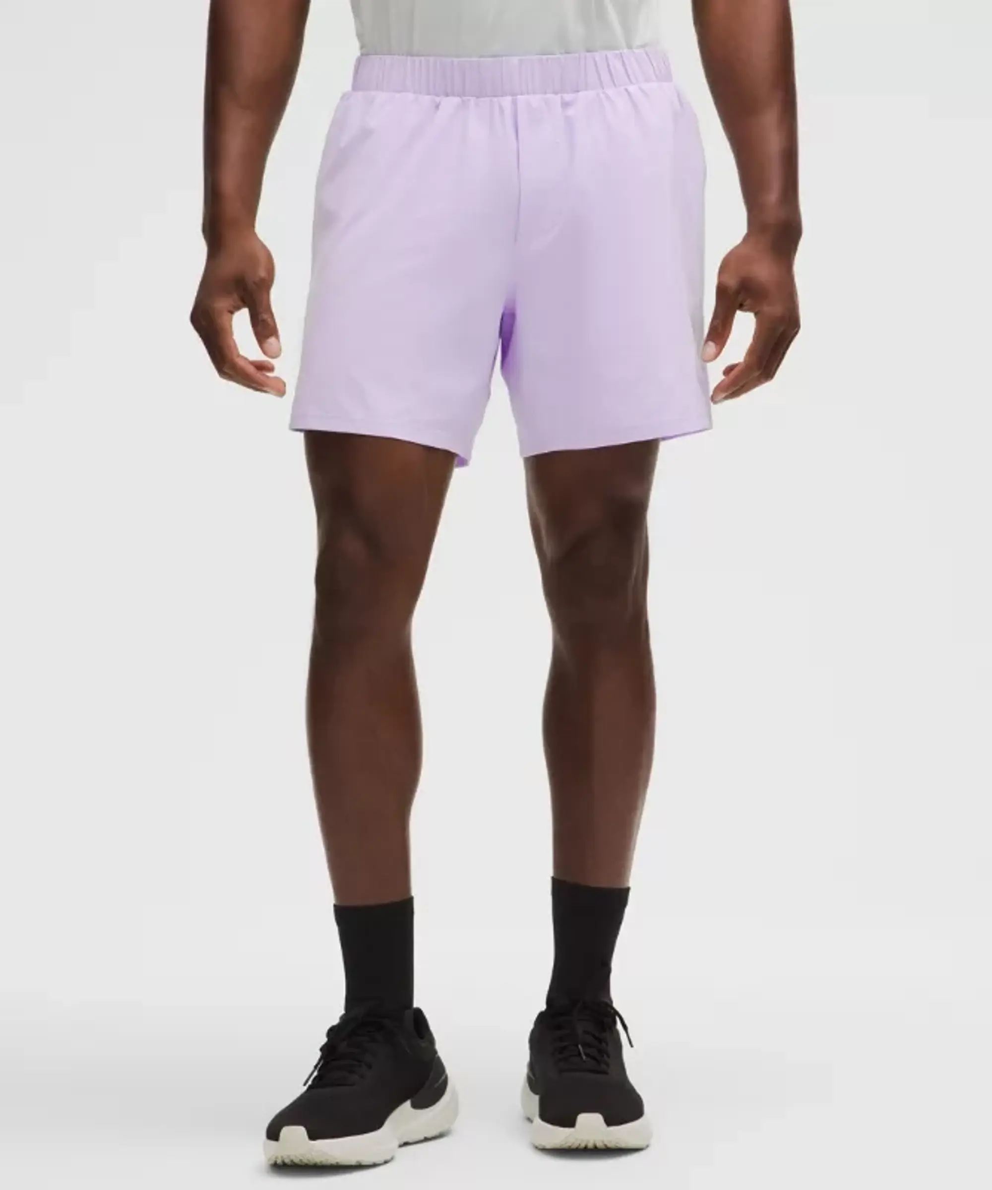 lululemon – Men's Mile Maker Run Crew Lined Shorts – 6" – Color Purple – Size L