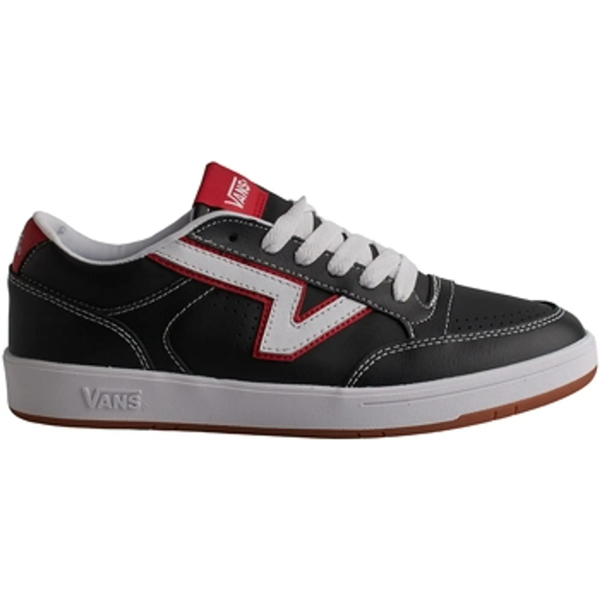 Vans  VN000BWB4581-BLKRED  men's Tennis Trainers (Shoes) in Black