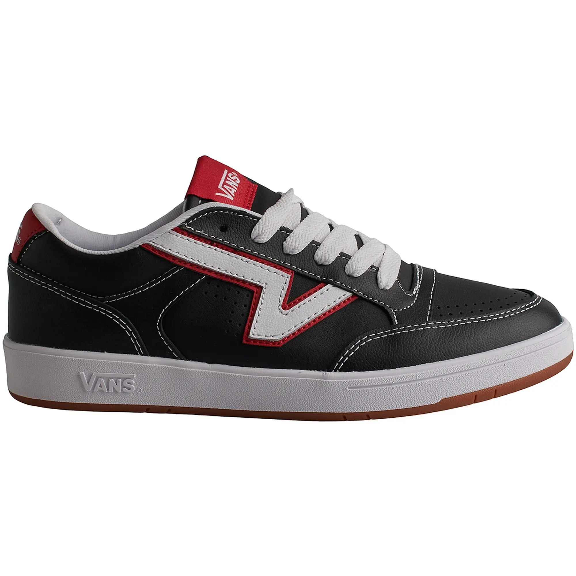 Vans  VN000BWB4581-BLKRED  men's Tennis Trainers (Shoes) in Black
