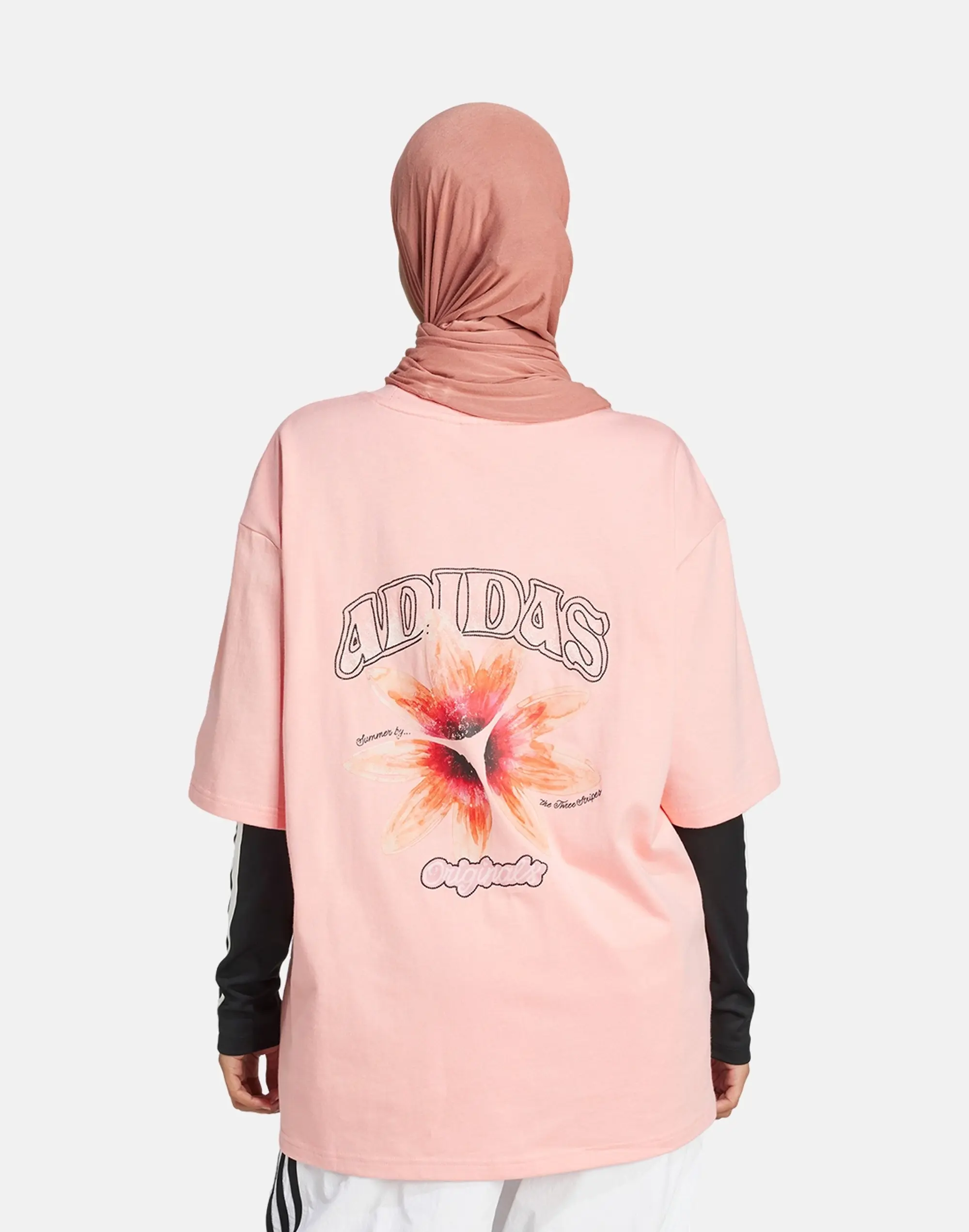 Women's Adidas Originals Graphic T-Shirt in Pink 