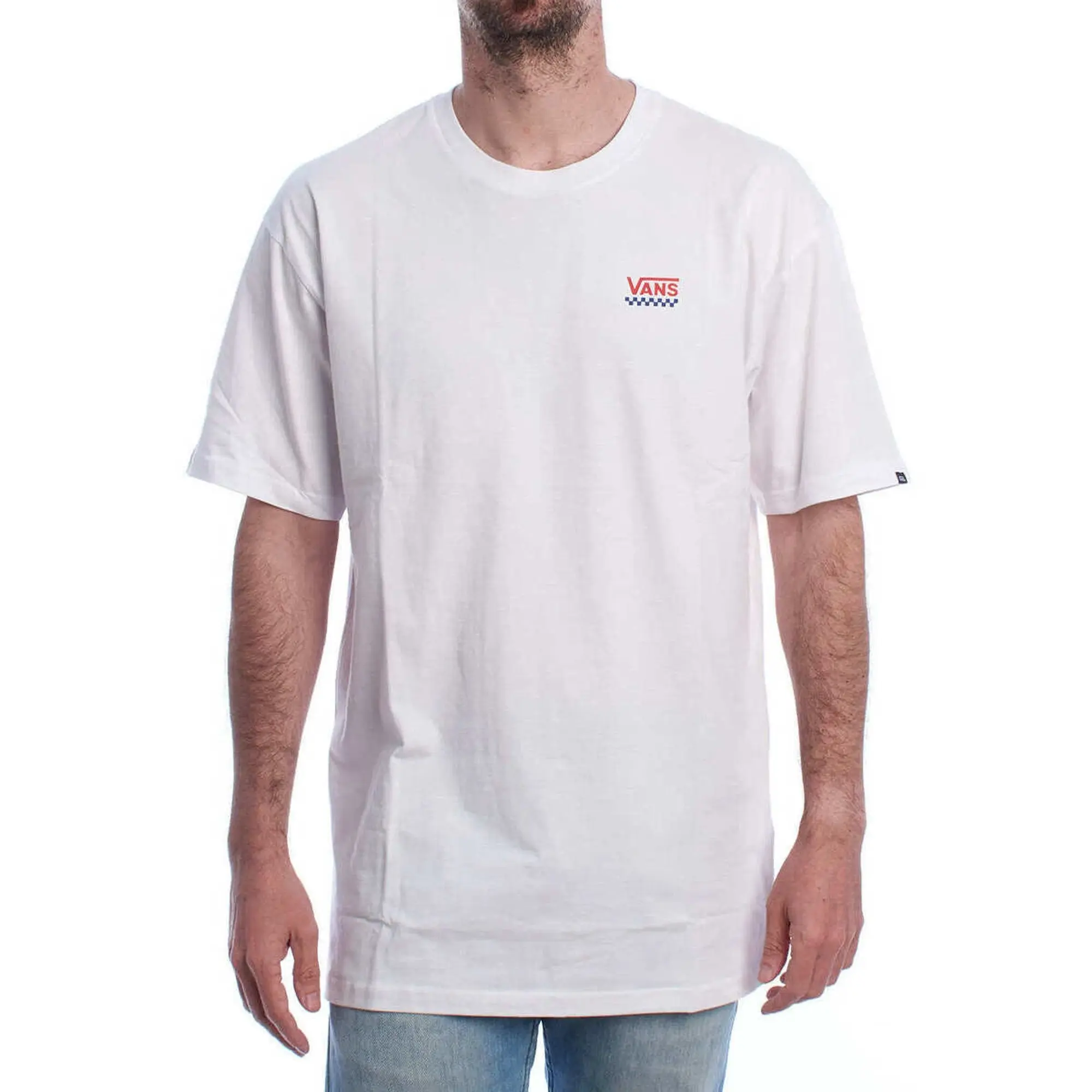 Vans  VN0A7TLGKSF1-WHTRAC  men's T shirt in White