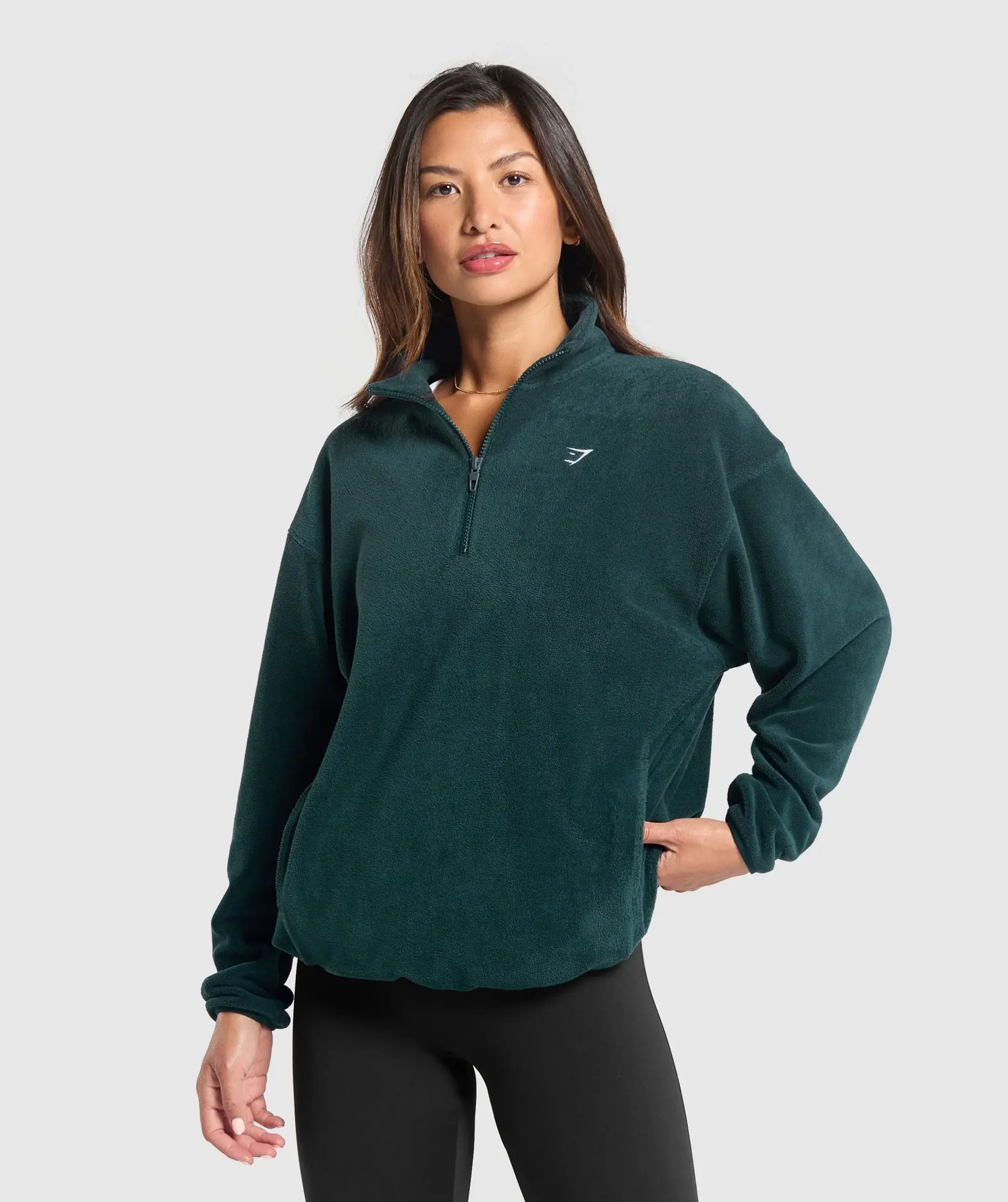  Polar Fleece 1/2 Zip - Strong Teal