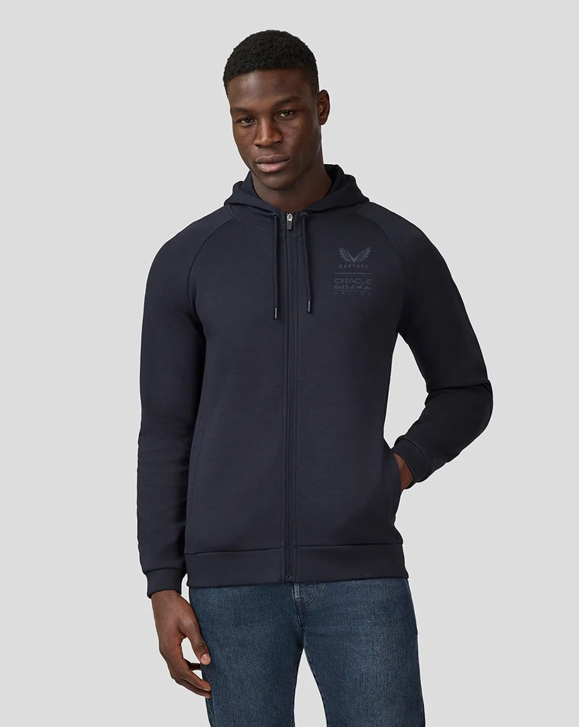 Castore Oracle Red Bull Racing Unisex Full Zip Hoodie - Night Sky