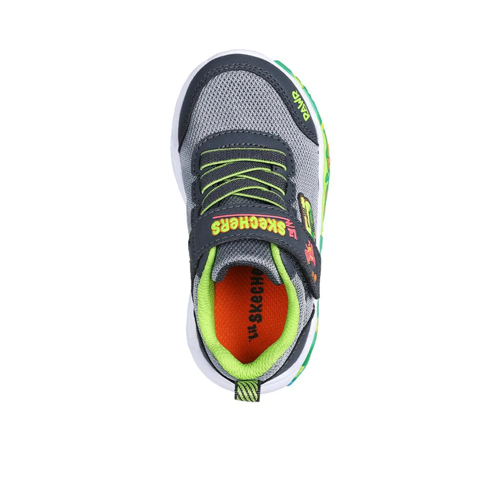 adidas Skechers Play Scene Sneaker in Charcoal/Lime