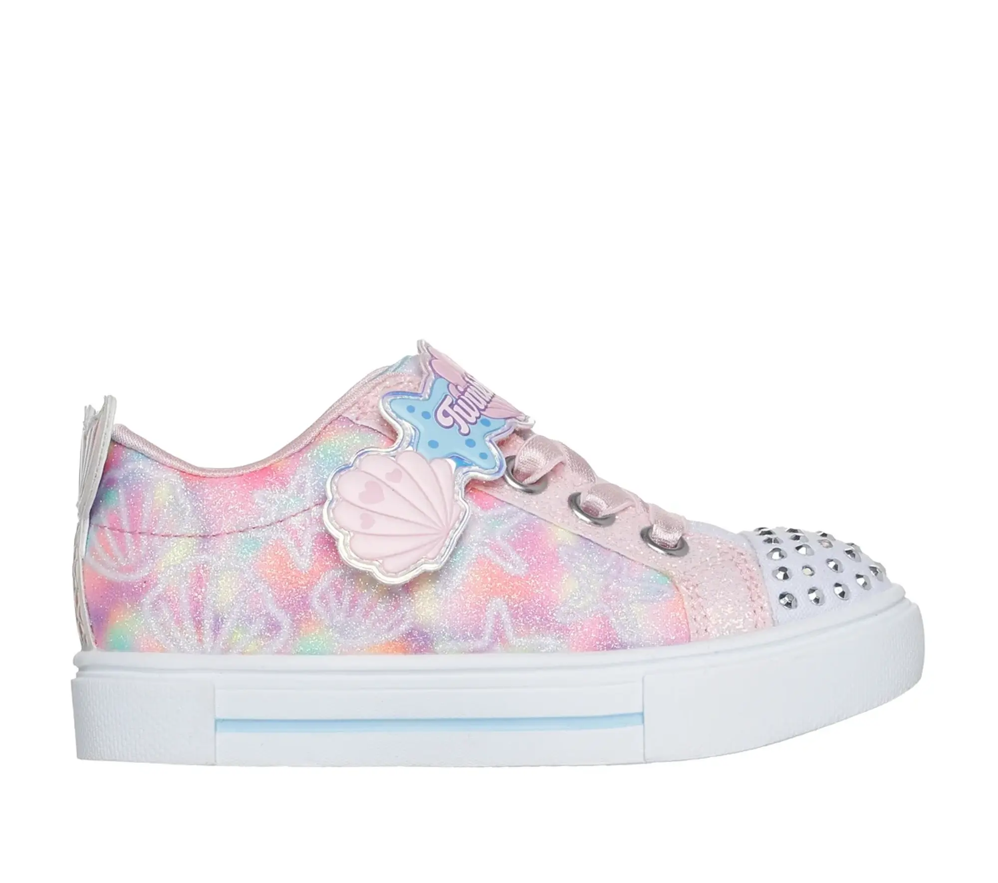 Skechers Twinkle Toes: Twinkle Sparks - Underwater Magic Sneaker in Light Pink