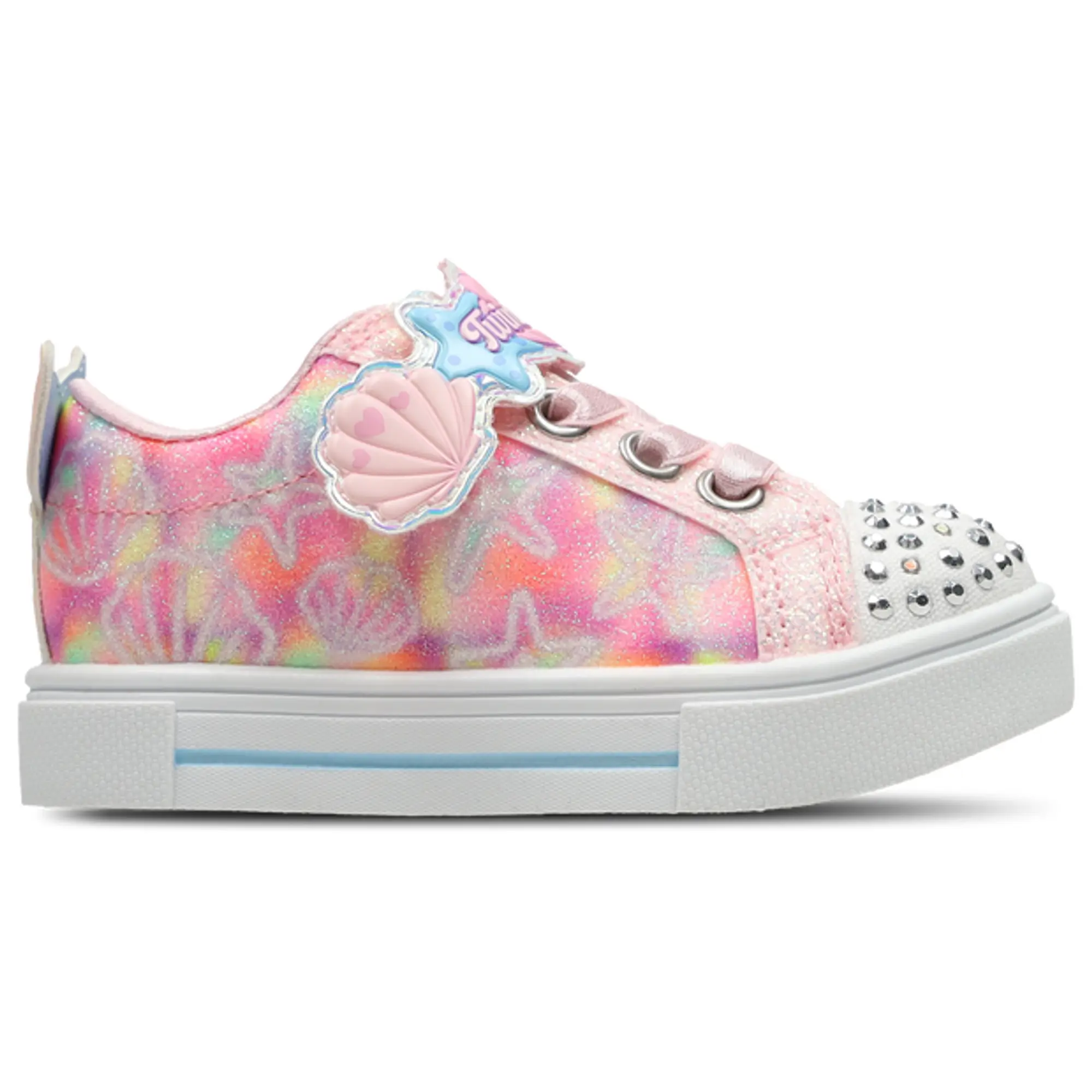 Skechers Twinkle Toes: Twinkle Sparks - Underwater Magic Sneaker in Light Pink