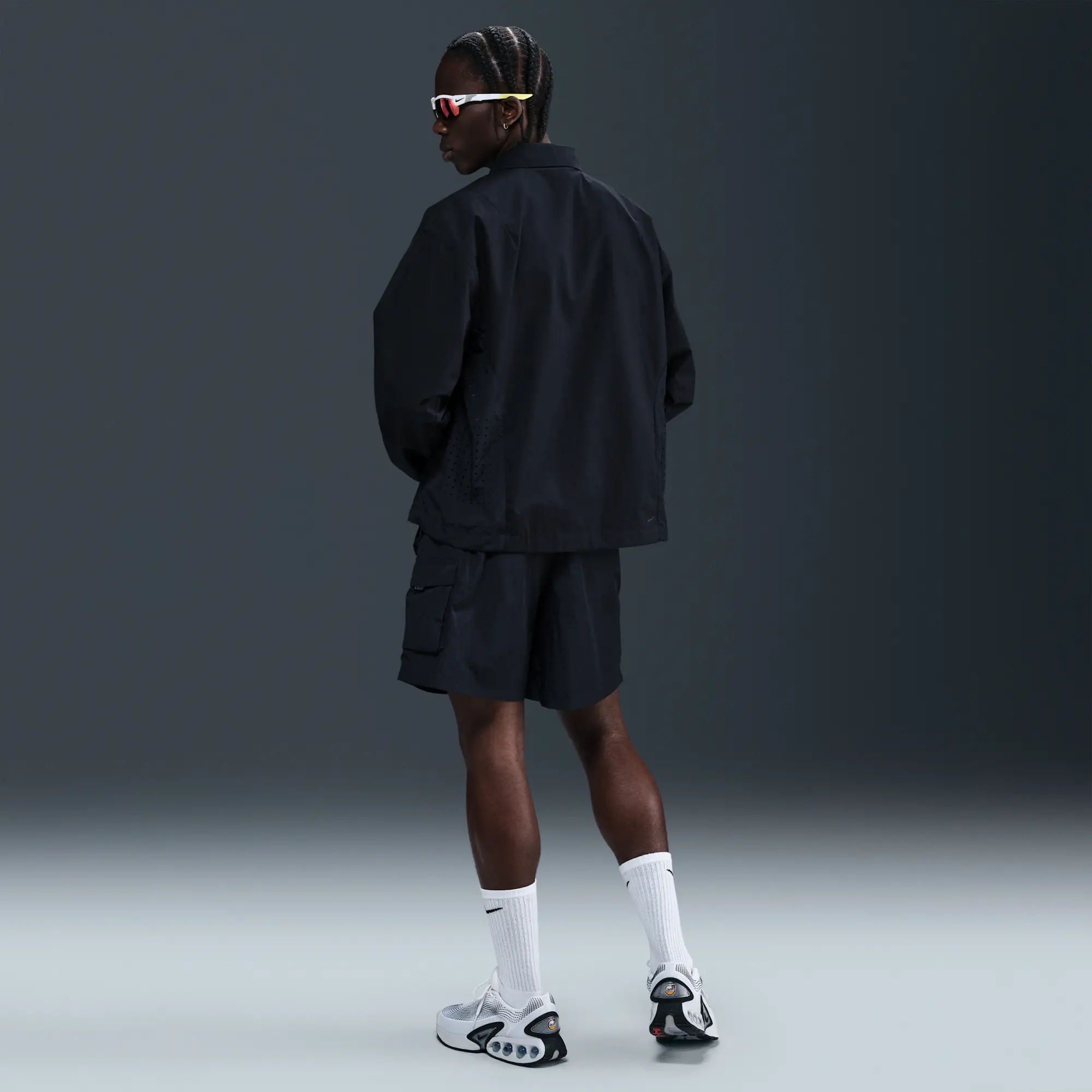 Nike Tech Men's Woven Cargo Shorts - Black - Nylon