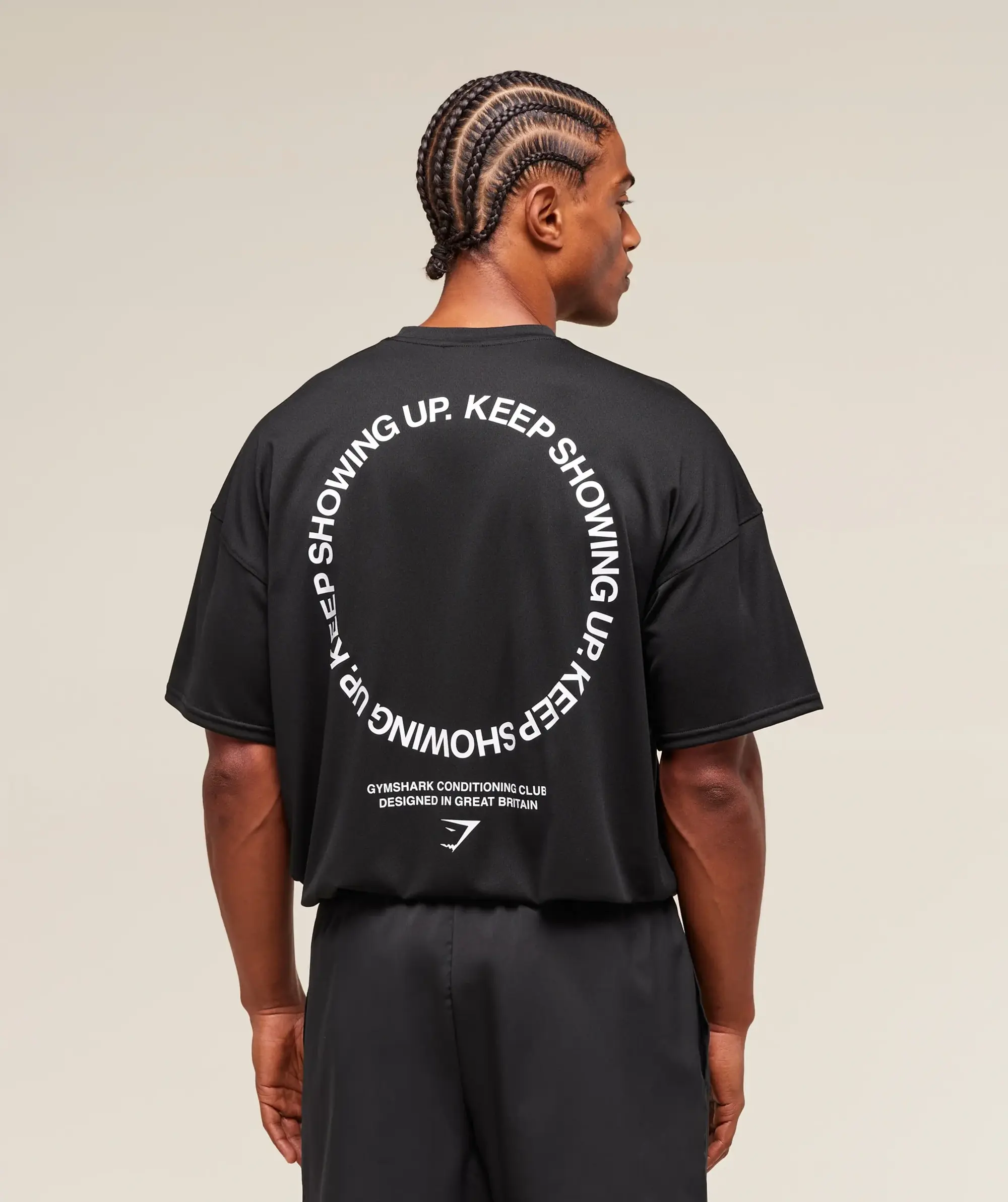  Keep Showing Up T-Shirt - Black