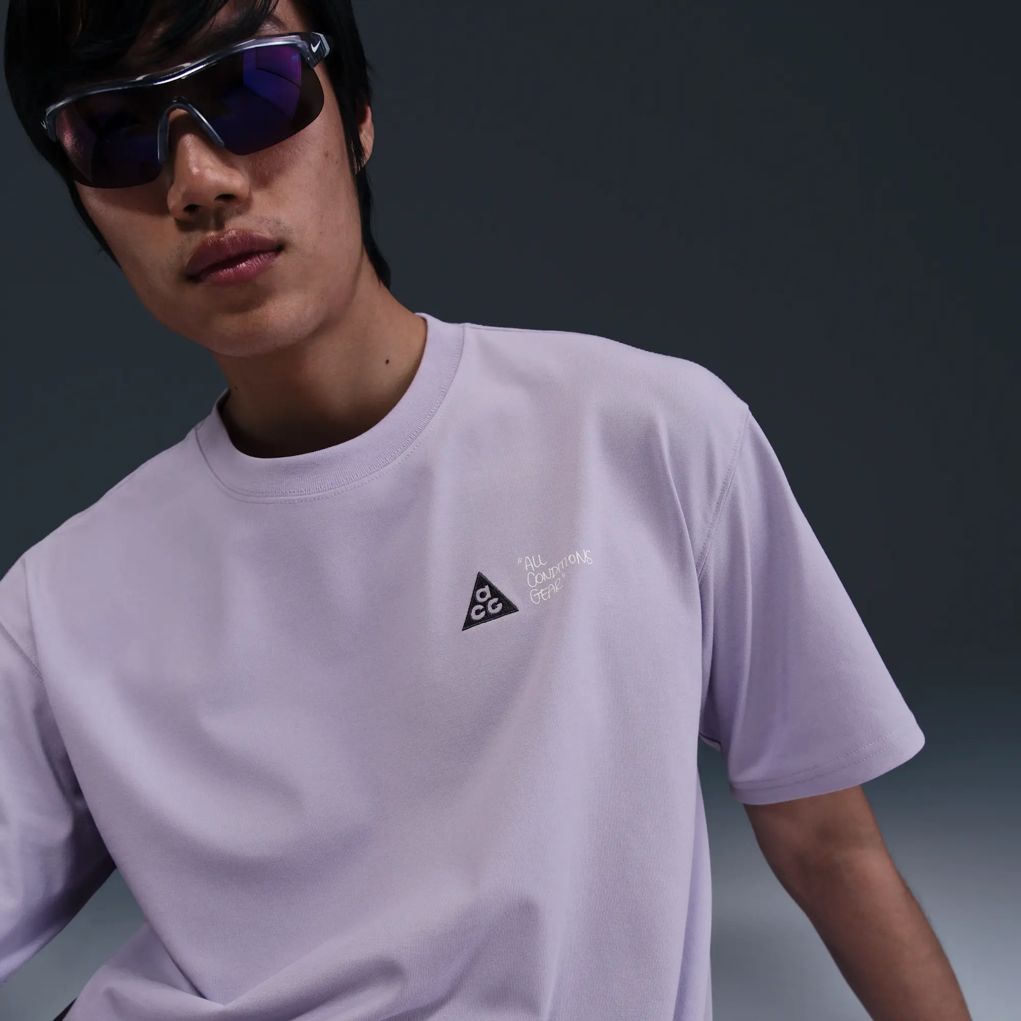 Nike ACG Men's Dri-FIT T-Shirt - Purple - Sustainable Materials
