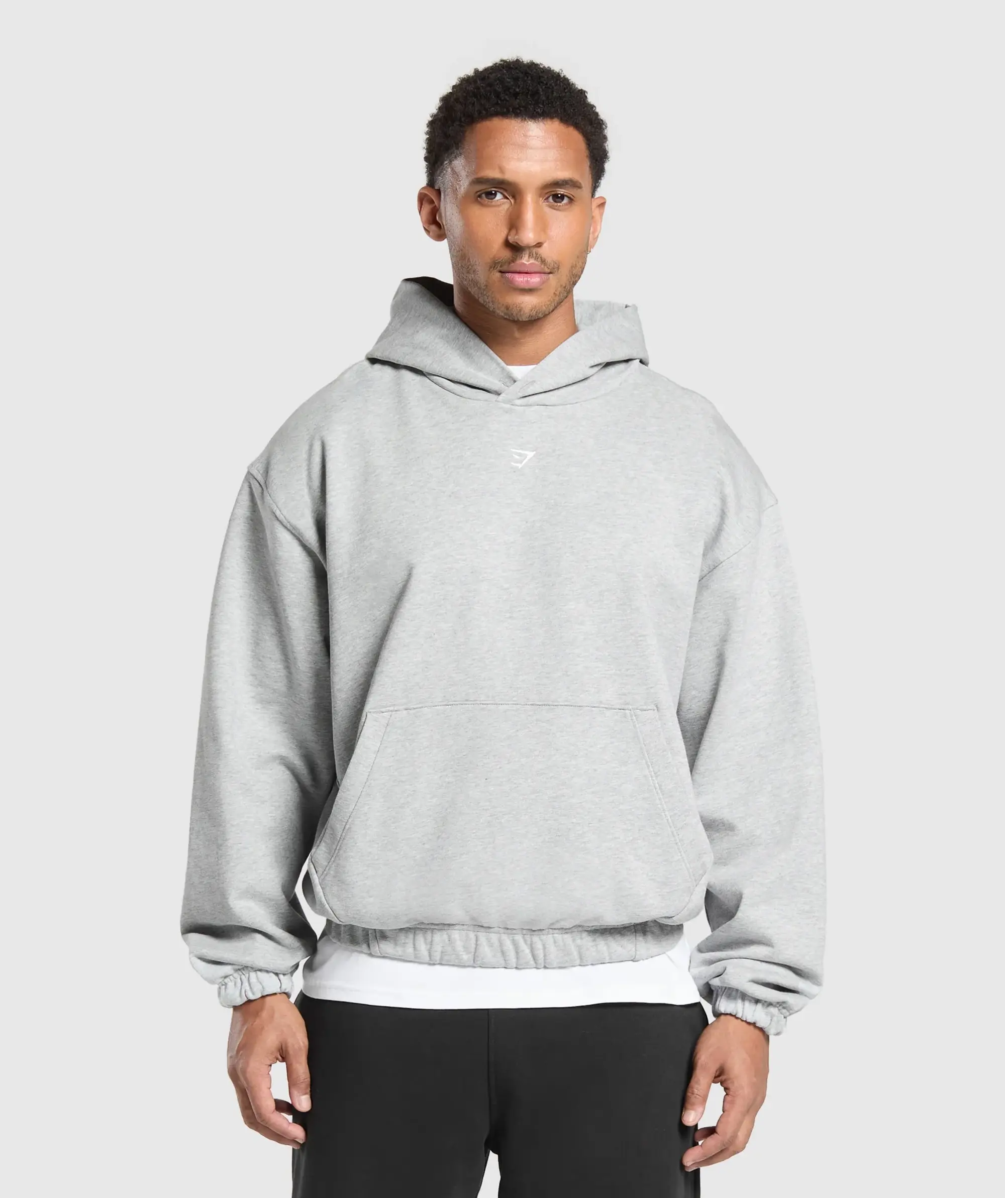  Rest Day Essentials Hoodie - Light Grey Core Marl