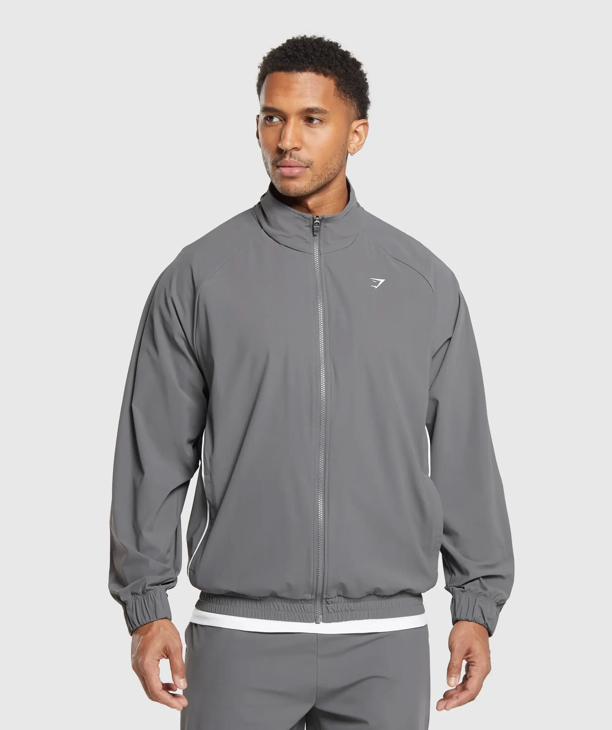  Contrast Track Top - Pitch Grey