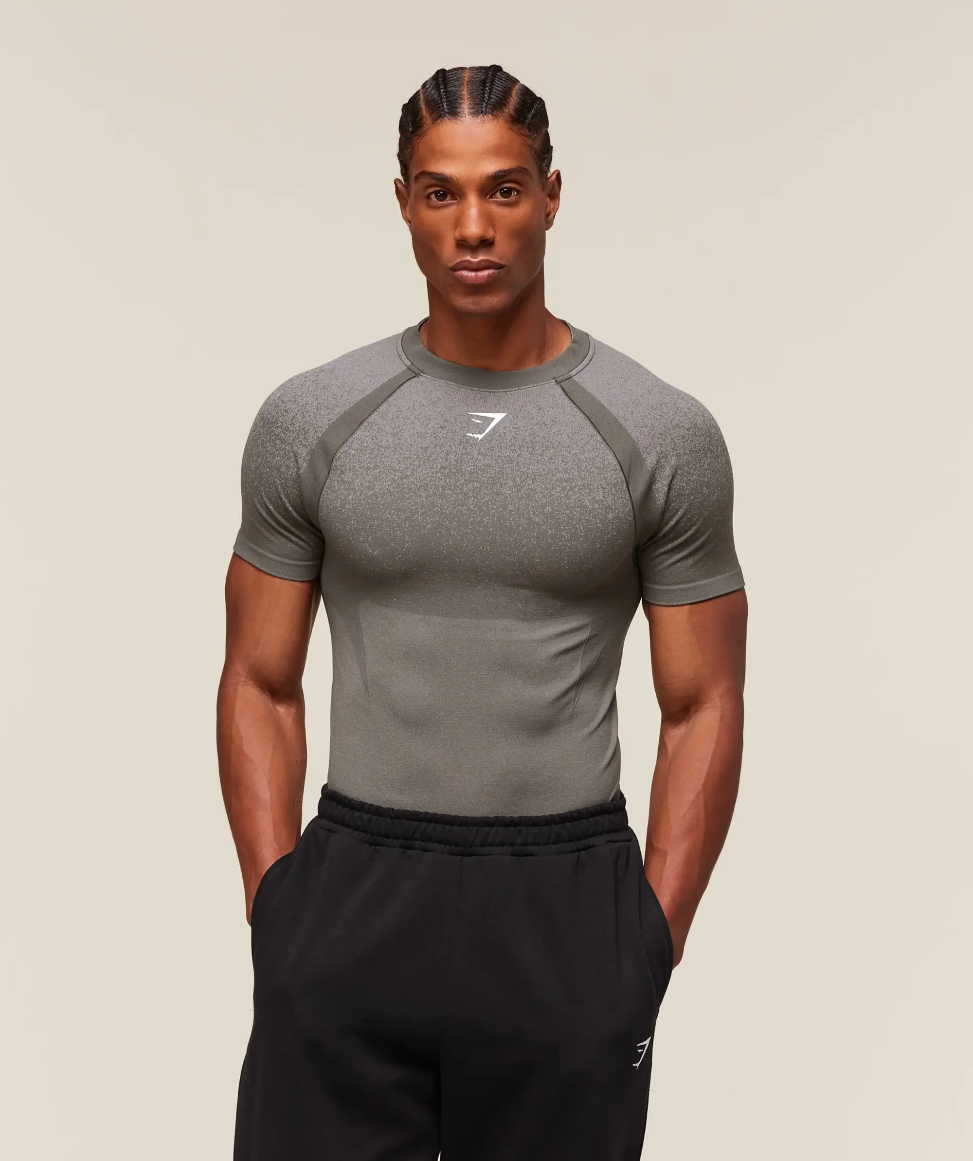  Shadow Seamless T Shirt - Meteor Grey