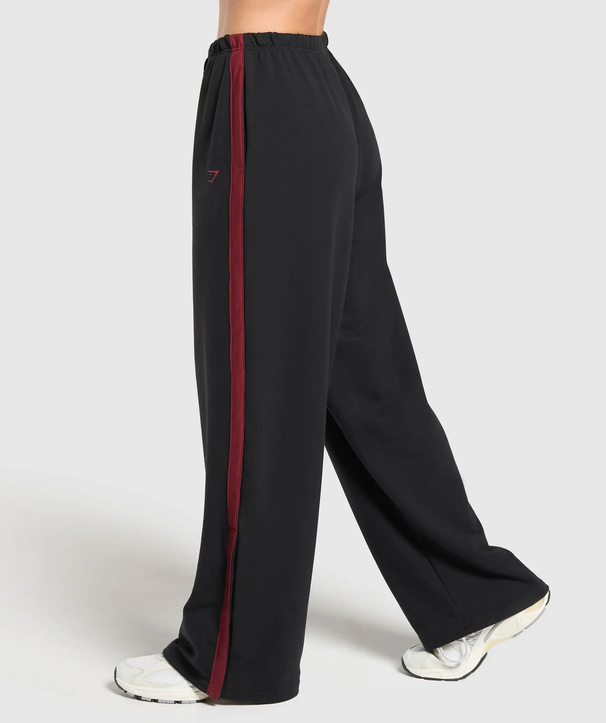 Retro Stripe Snap Pant - Black/Sets Red