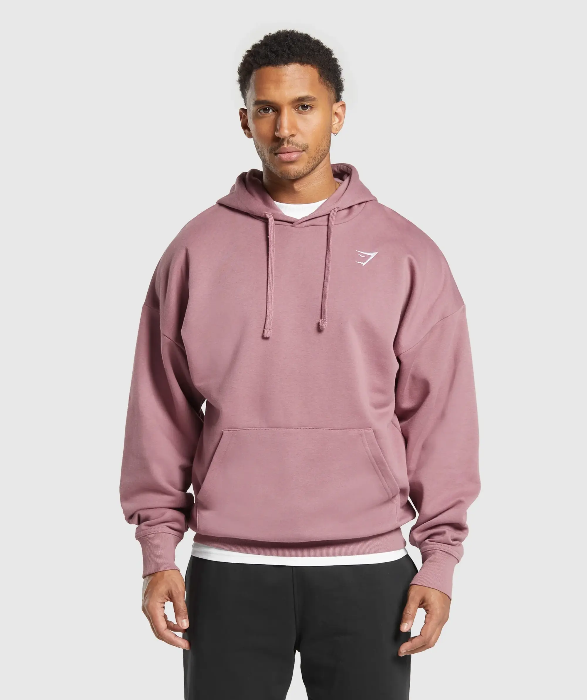  Crest Oversized Hoodie - Calm Pink
