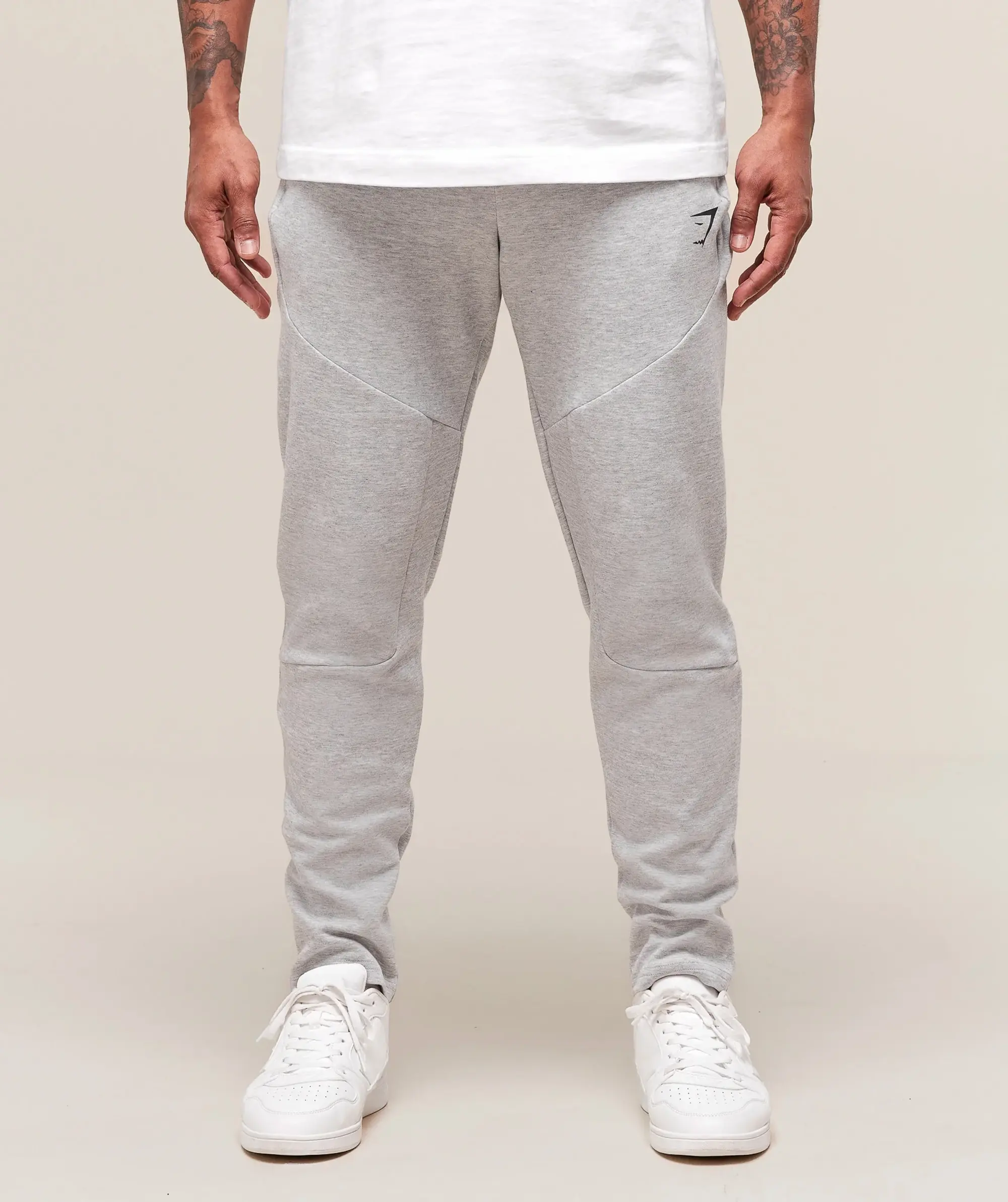  Interlock Tech Joggers - Light Grey Core Marl