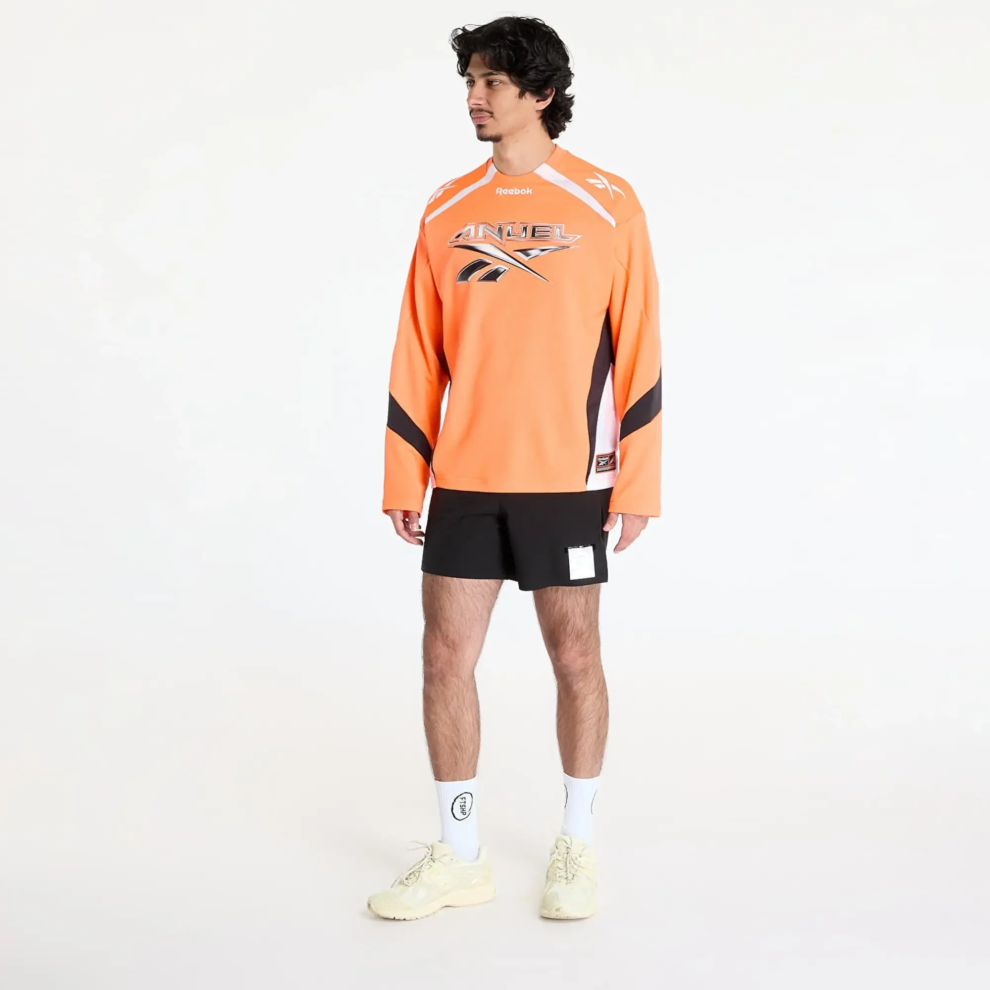 T-Shirt Reebok Anuel Motto Long Sleeve Tee Orange S