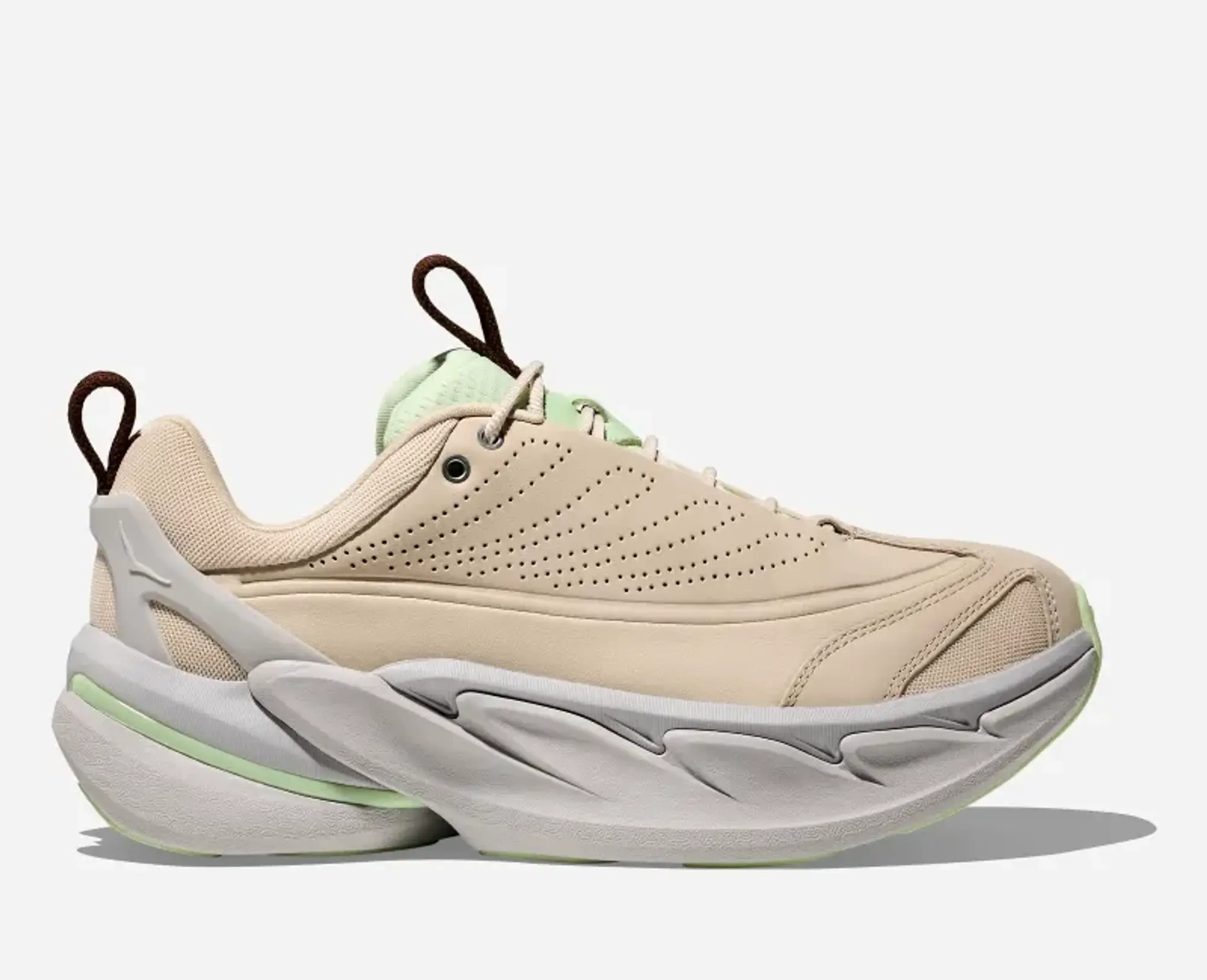Hoka Elevon X Lifestyle Shoes In Oatmeal/Luna Moth
