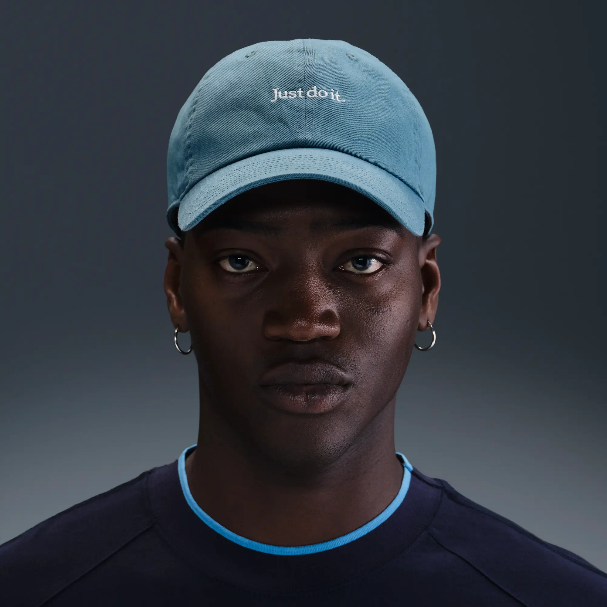 Nike Club Unstructured JDI Cap - Blue - Cotton