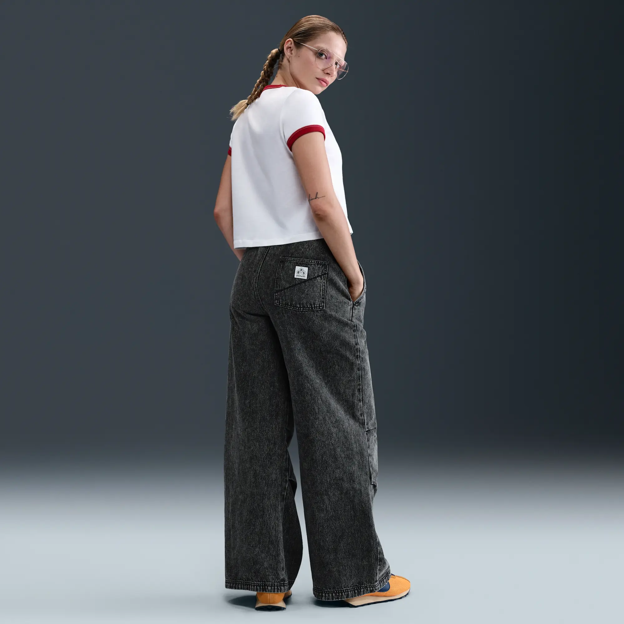 Nike Sportswear Women's Denim Woven Trousers - Black