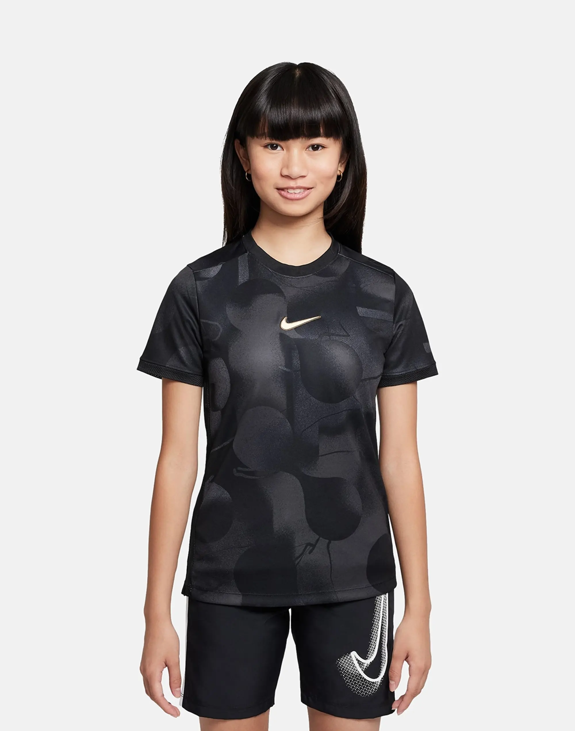 Nike Older Kids Academy T-Shirt in Black/White 