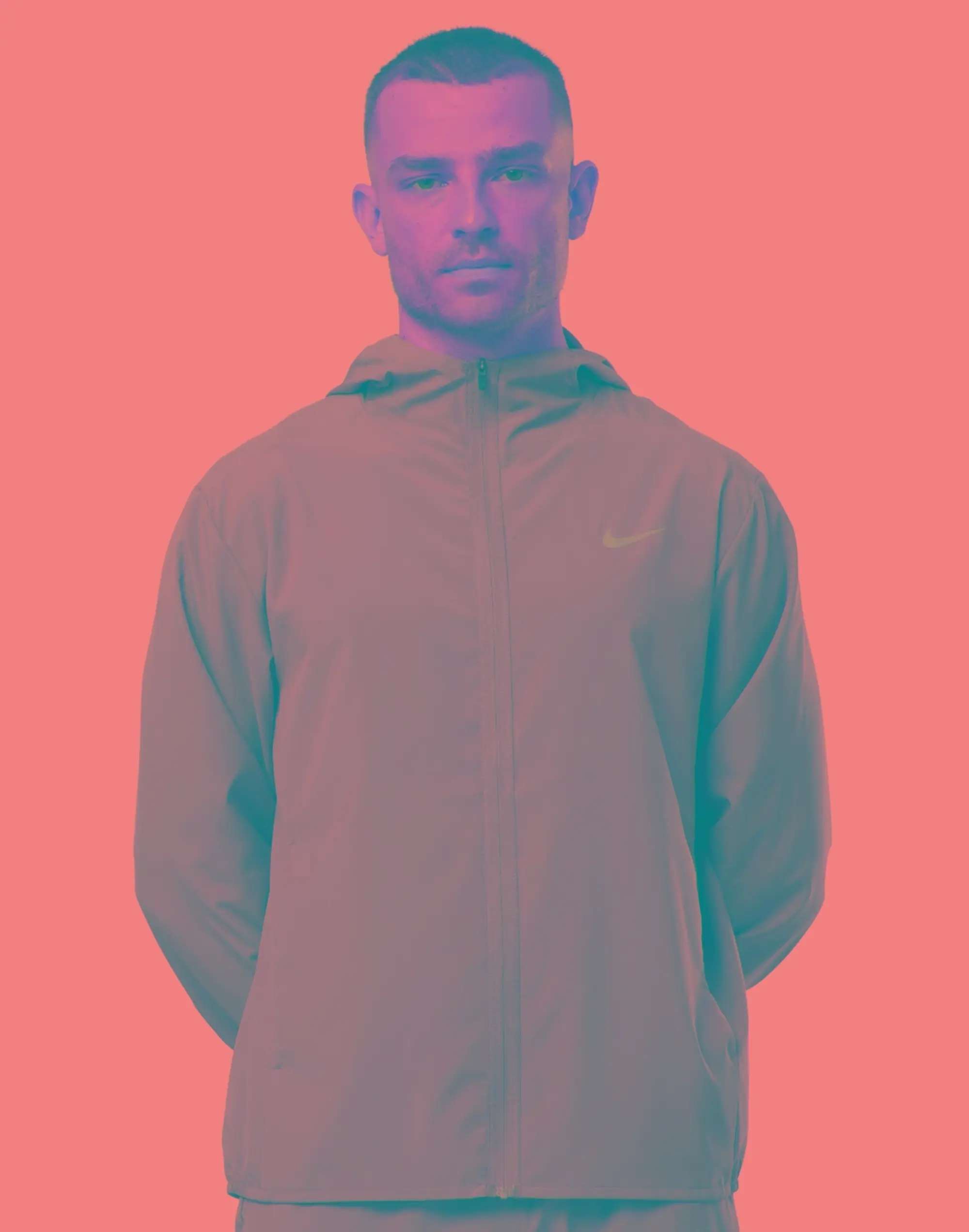 Men's Nike Form Woven Jacket in Green/Silver 