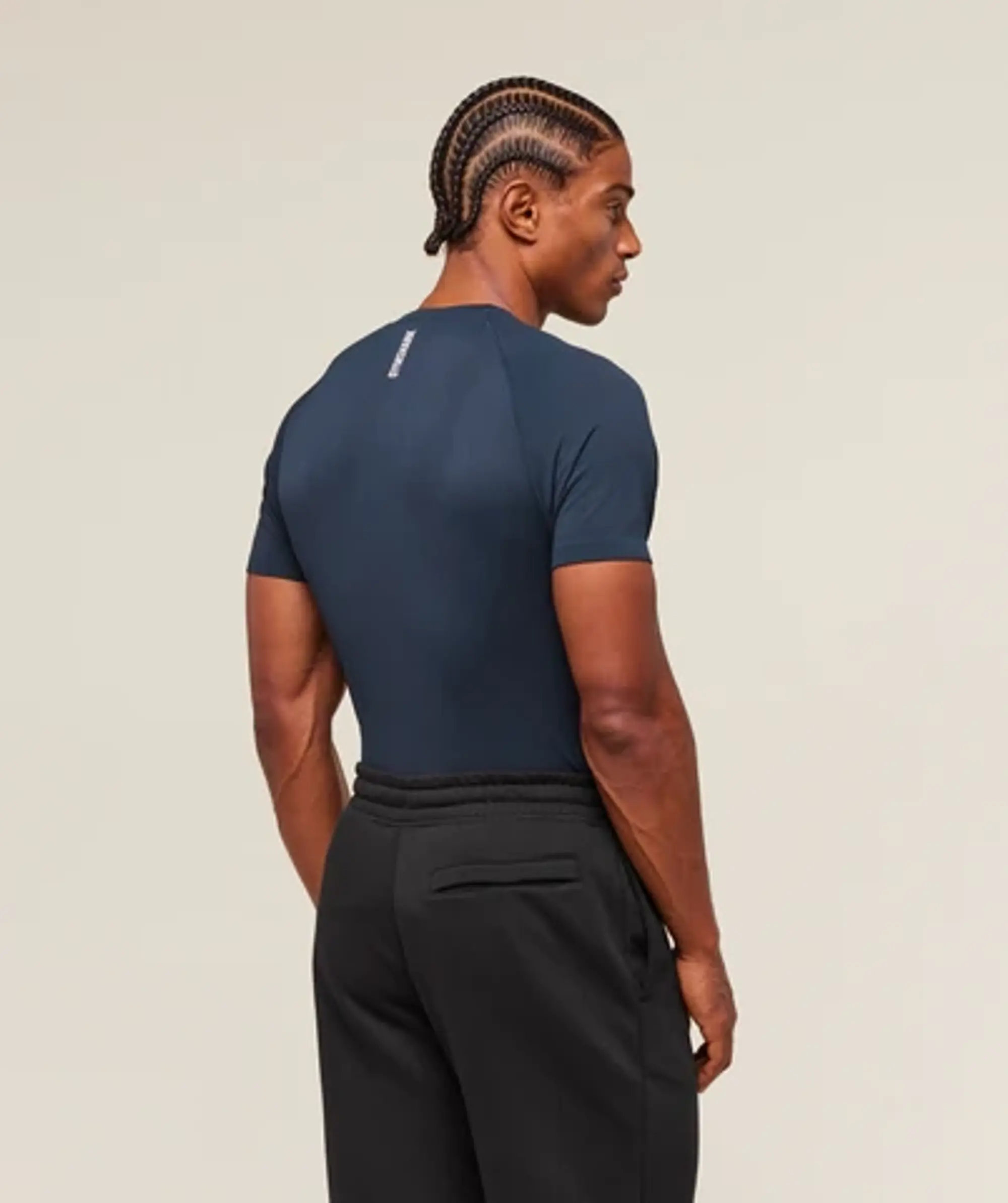  Geo Seamless T-Shirt - Navy/Heavy Blue
