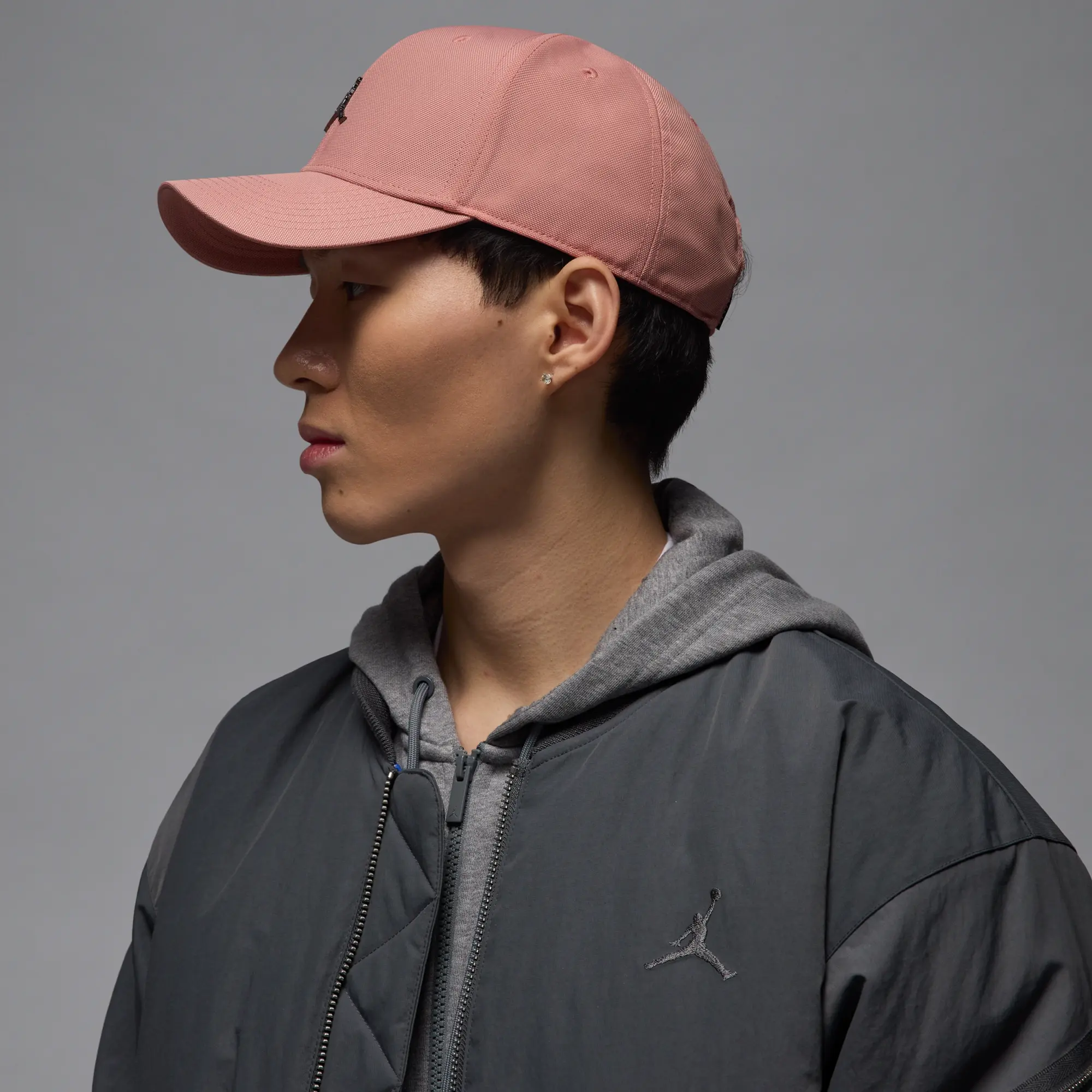 Nike Jordan Rise Structured Metal Jumpman Hat - Pink - Nylon
