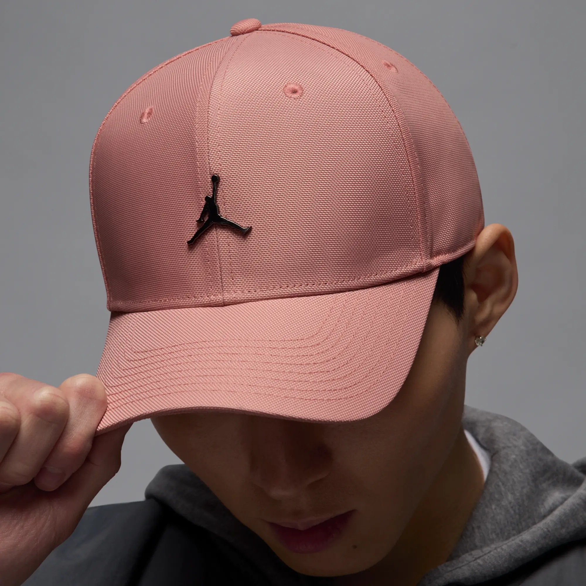Nike Jordan Rise Structured Metal Jumpman Hat - Pink - Nylon