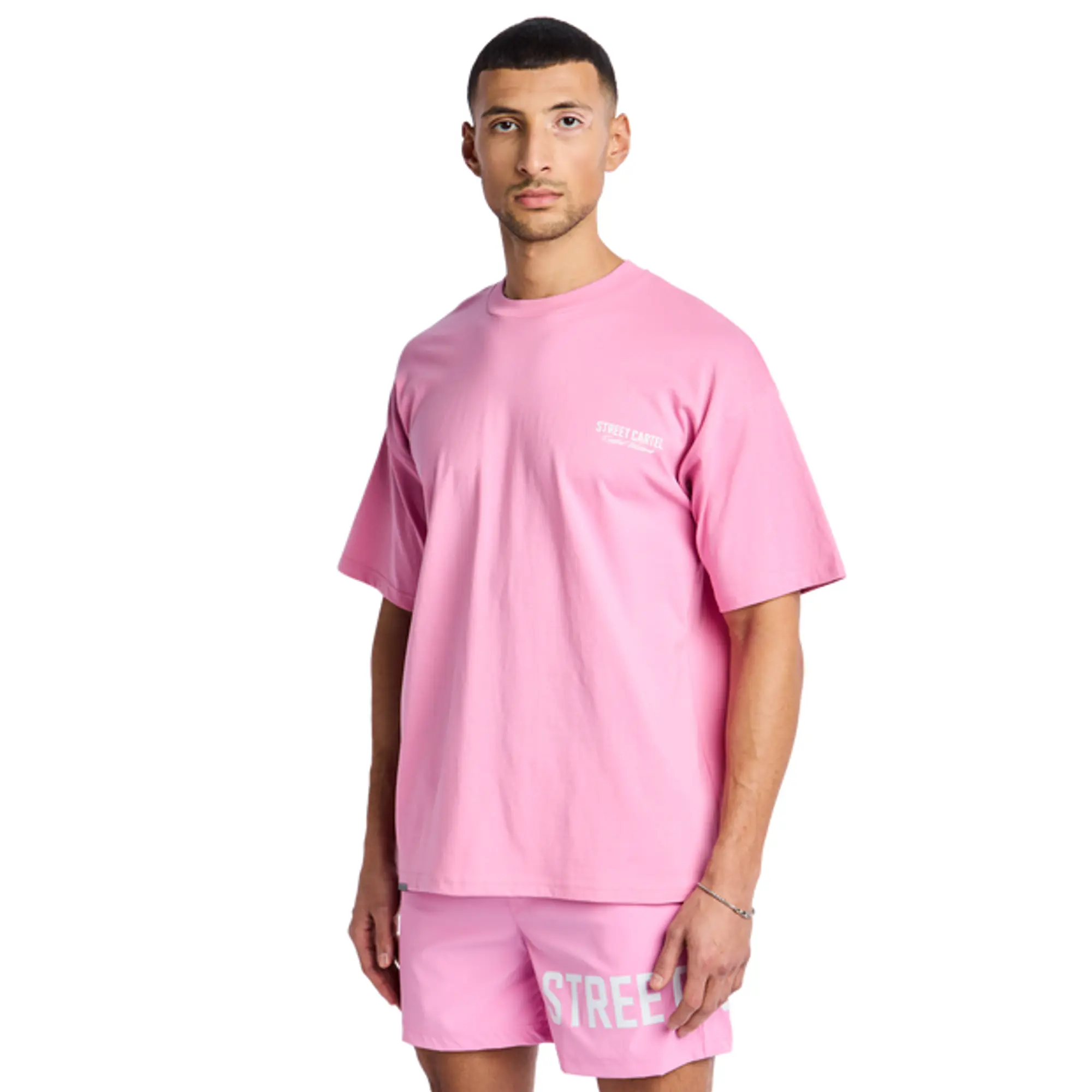 Street Cartel Racer Men T-Shirts - Pink