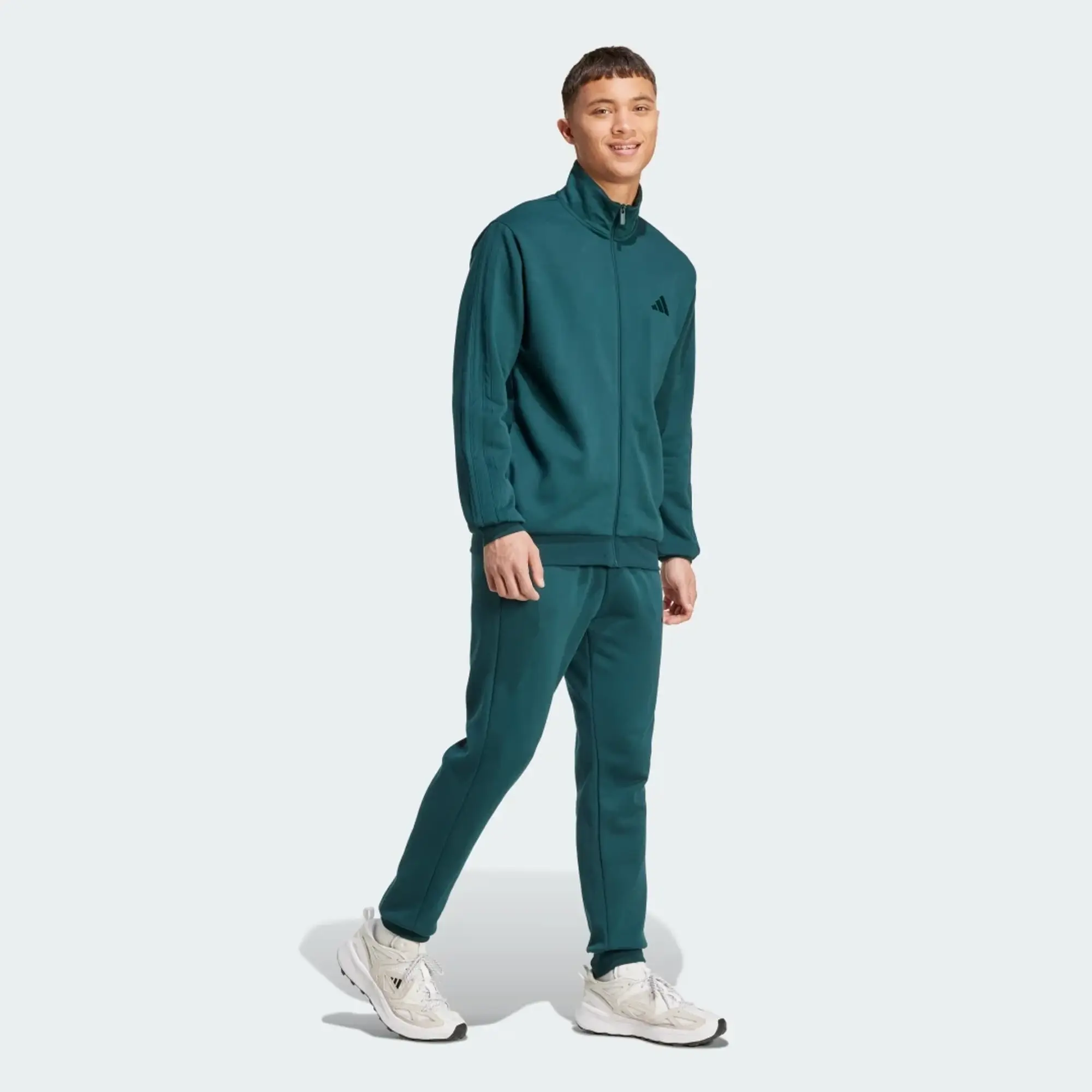 adidas Sportswear Basic 3-Stripes Fleece Track Suit
