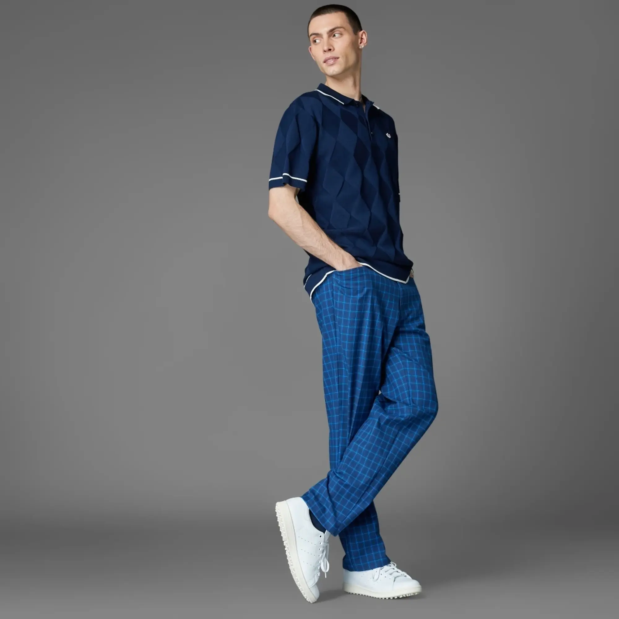 adidas Originals Argyle Knit Polo Shirt