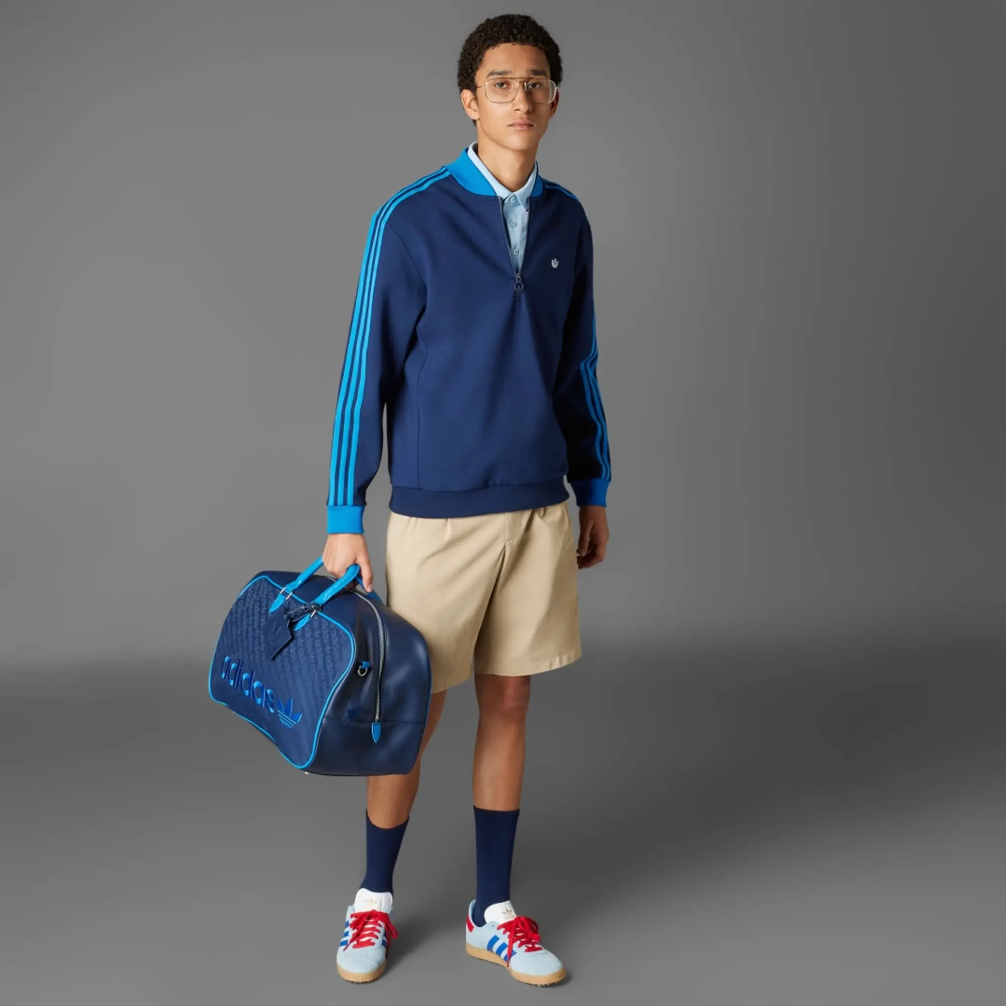adidas Originals 3-Stripes 1/4 Zip Sweatshirt