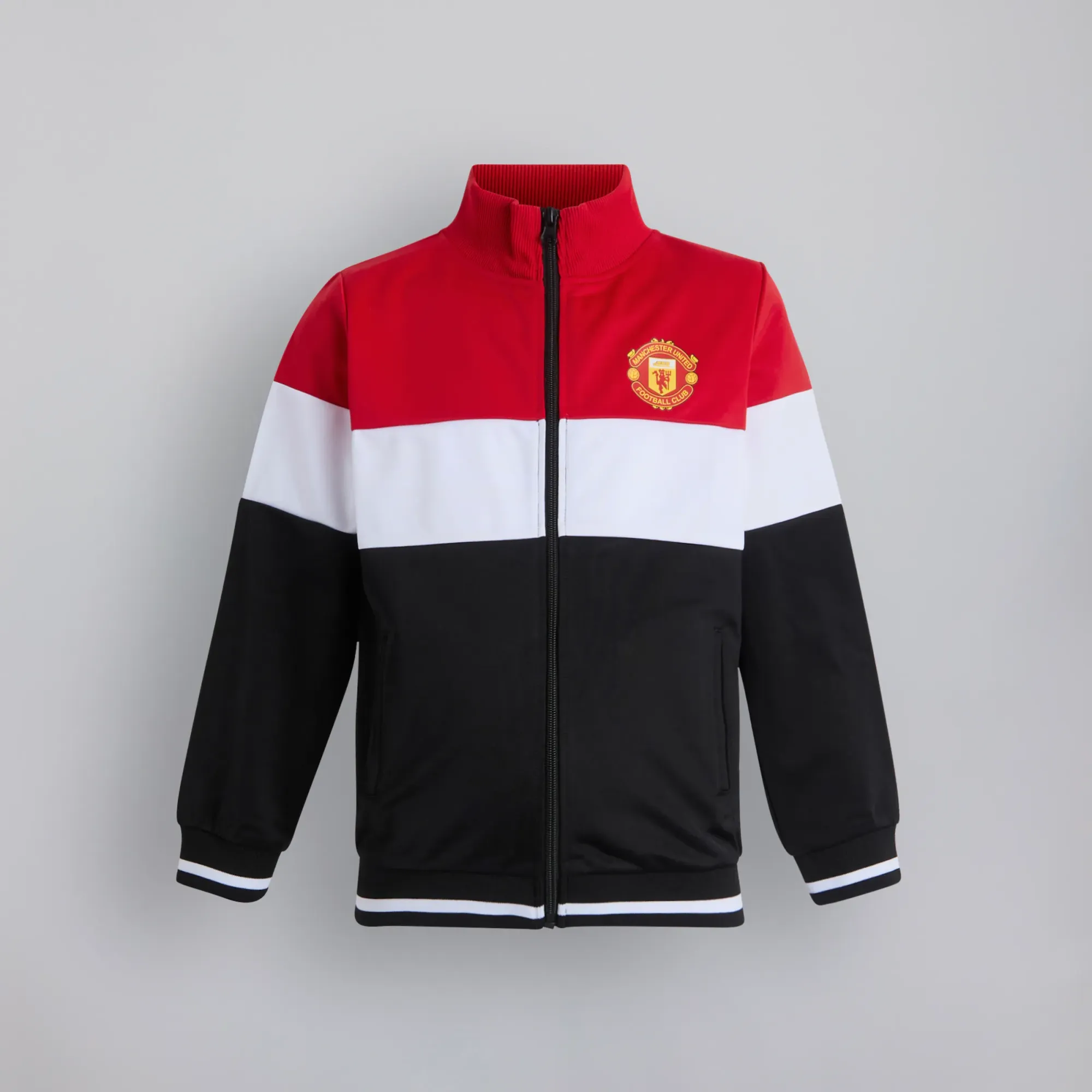 Manchester United Kids Colourblock Full-Zip Track Jacket Multi