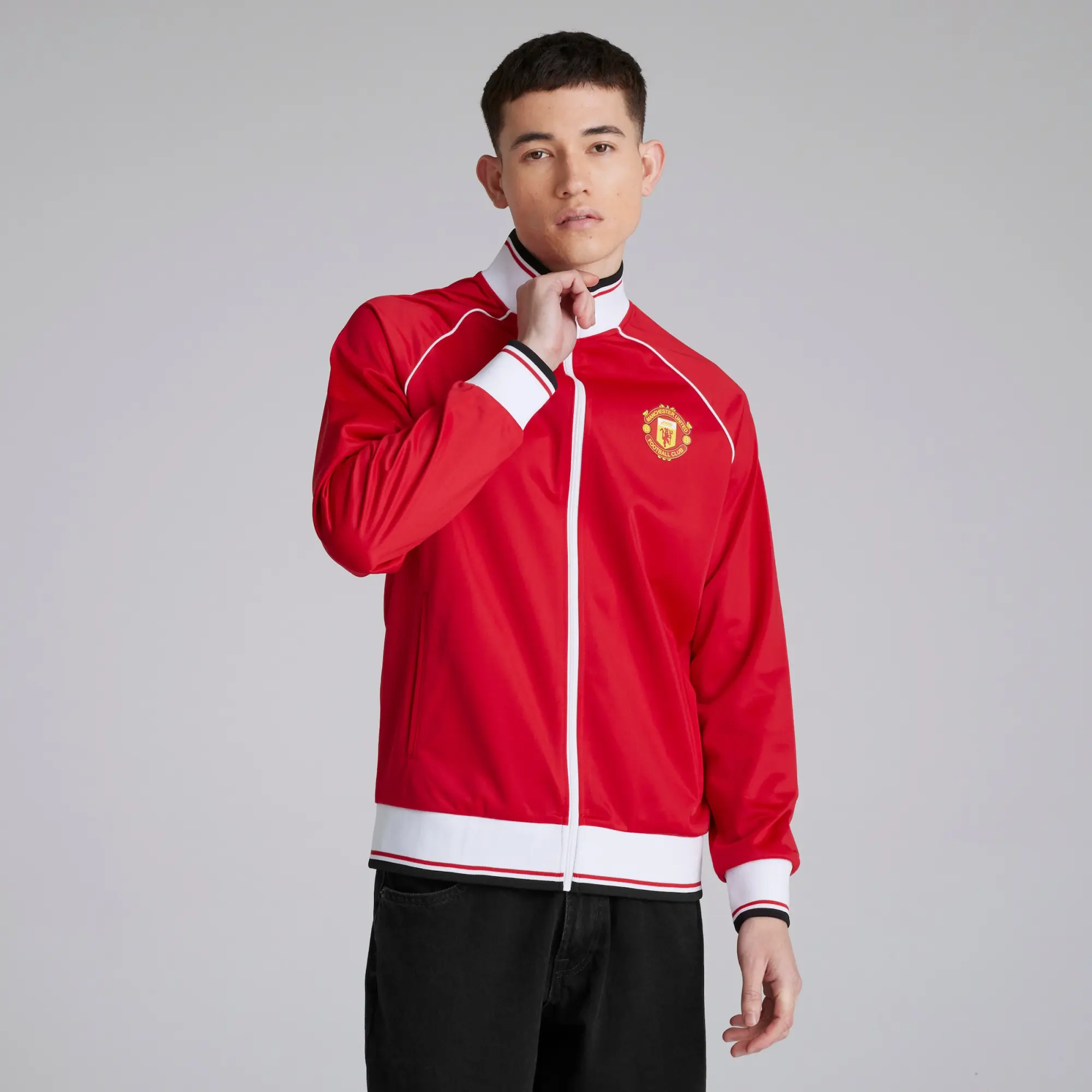 Manchester United 1999 Home Inspired Full-Zip Track Jacket Red