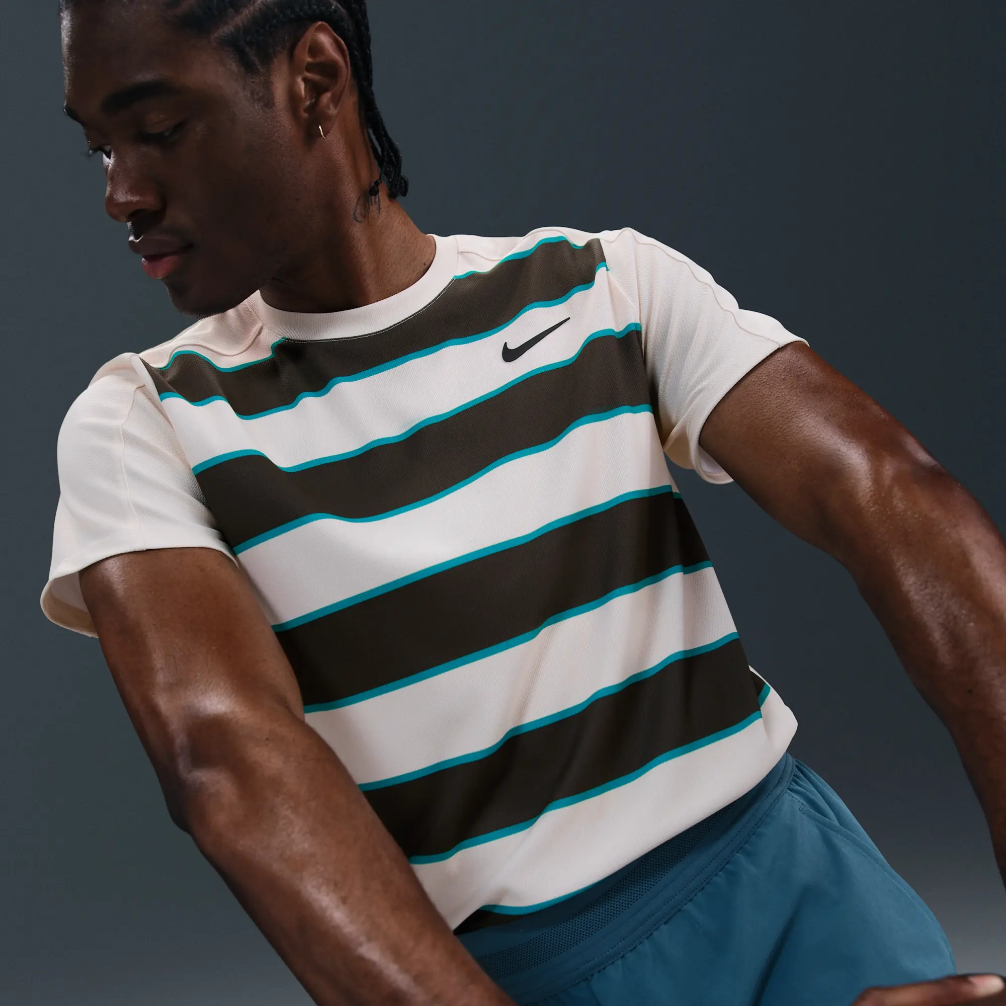 NikeCourt Slam Men's Dri-FIT ADV Tennis Top - Brown - Sustainable Materials