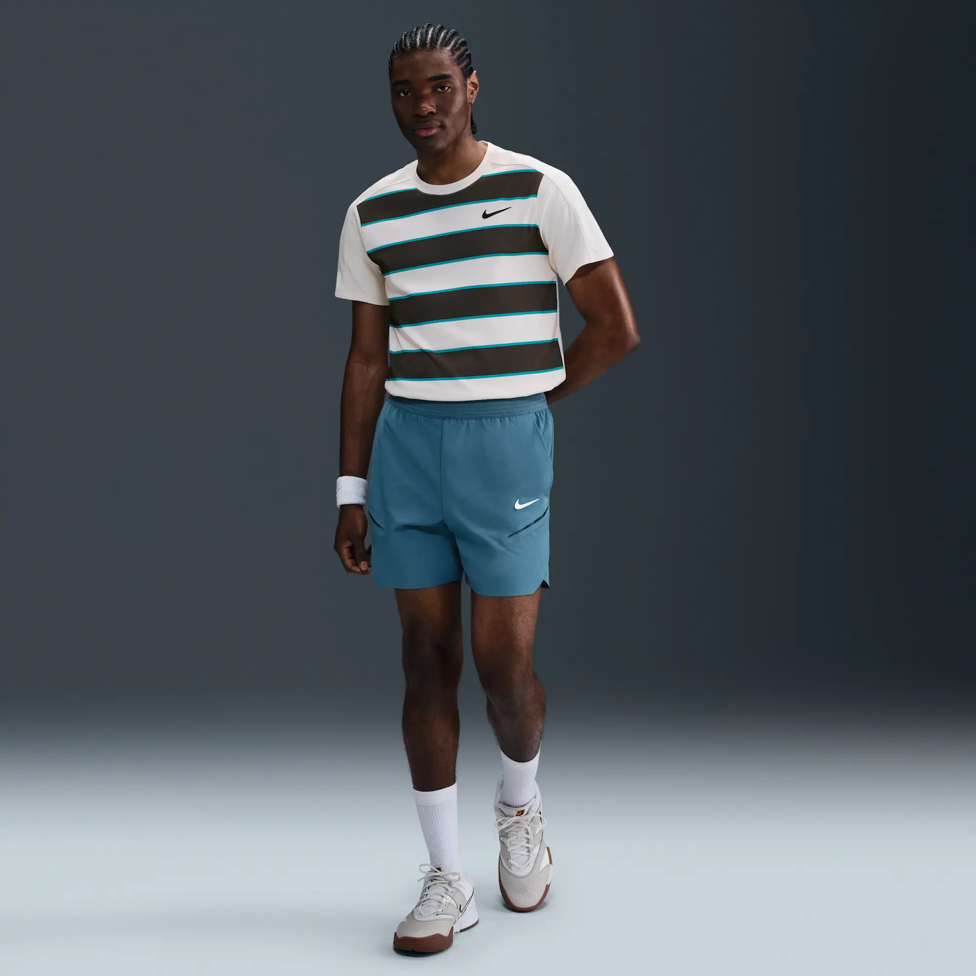 NikeCourt Slam Men's Dri-FIT ADV Tennis Top - Brown - Sustainable Materials