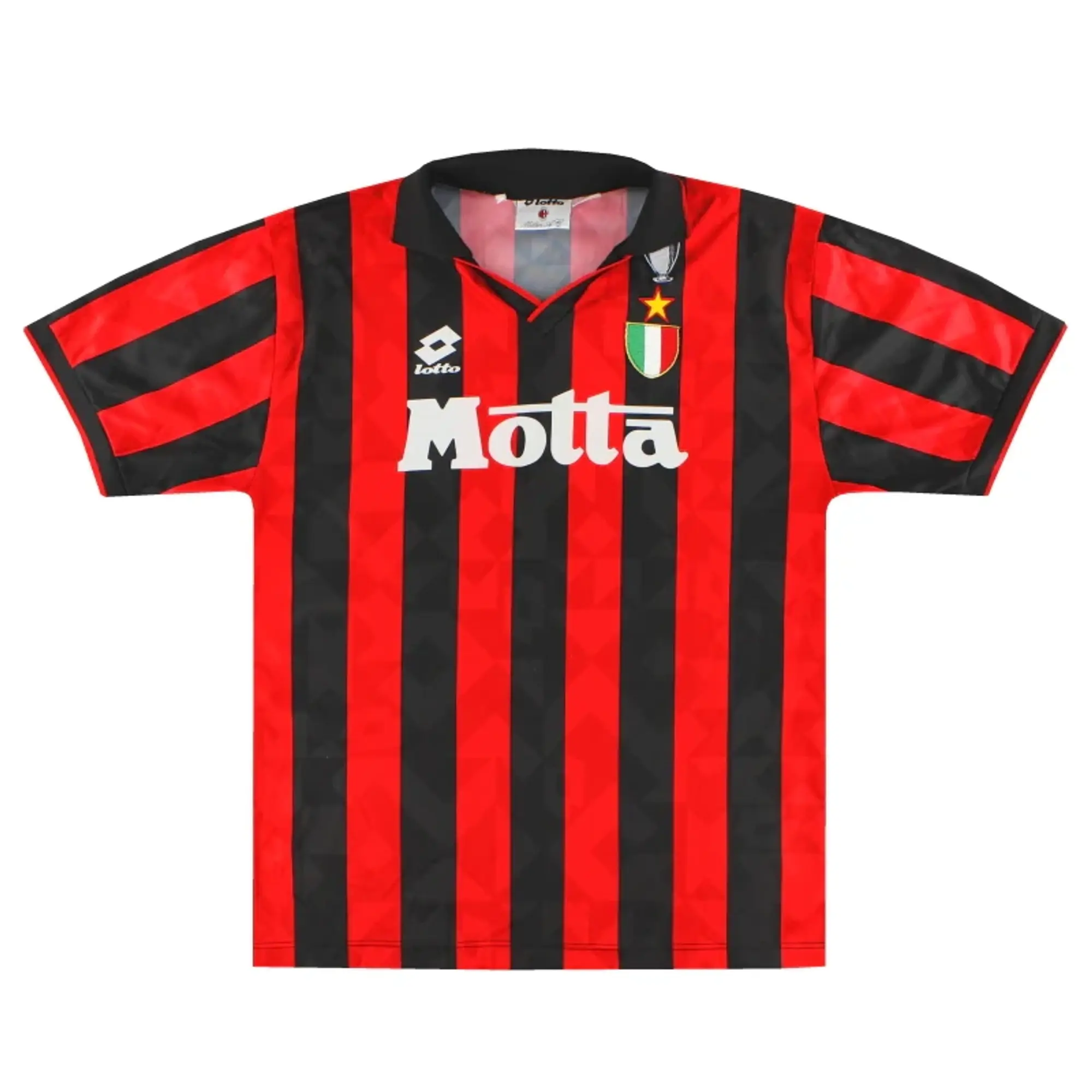 1993-94 AC Milan Lotto Home Shirt L - AC Milan / Excellent / Large