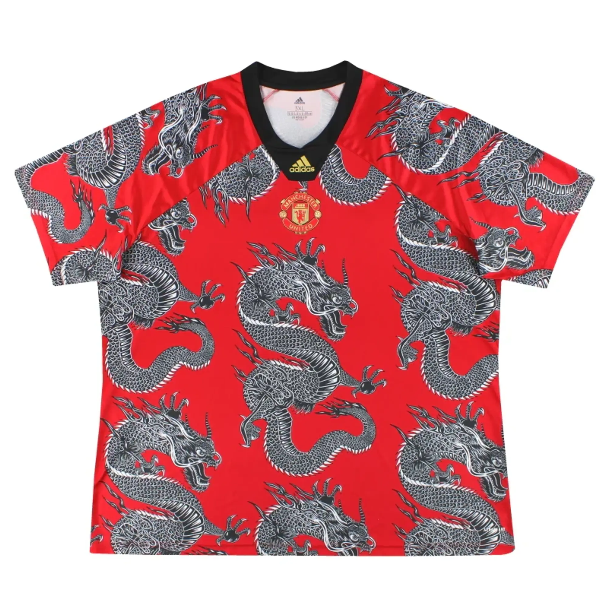 2019-20 Manchester United adidas Chinese New Year Pre-Match Shirt XXXL - Manchester United / Excellent / XXXL