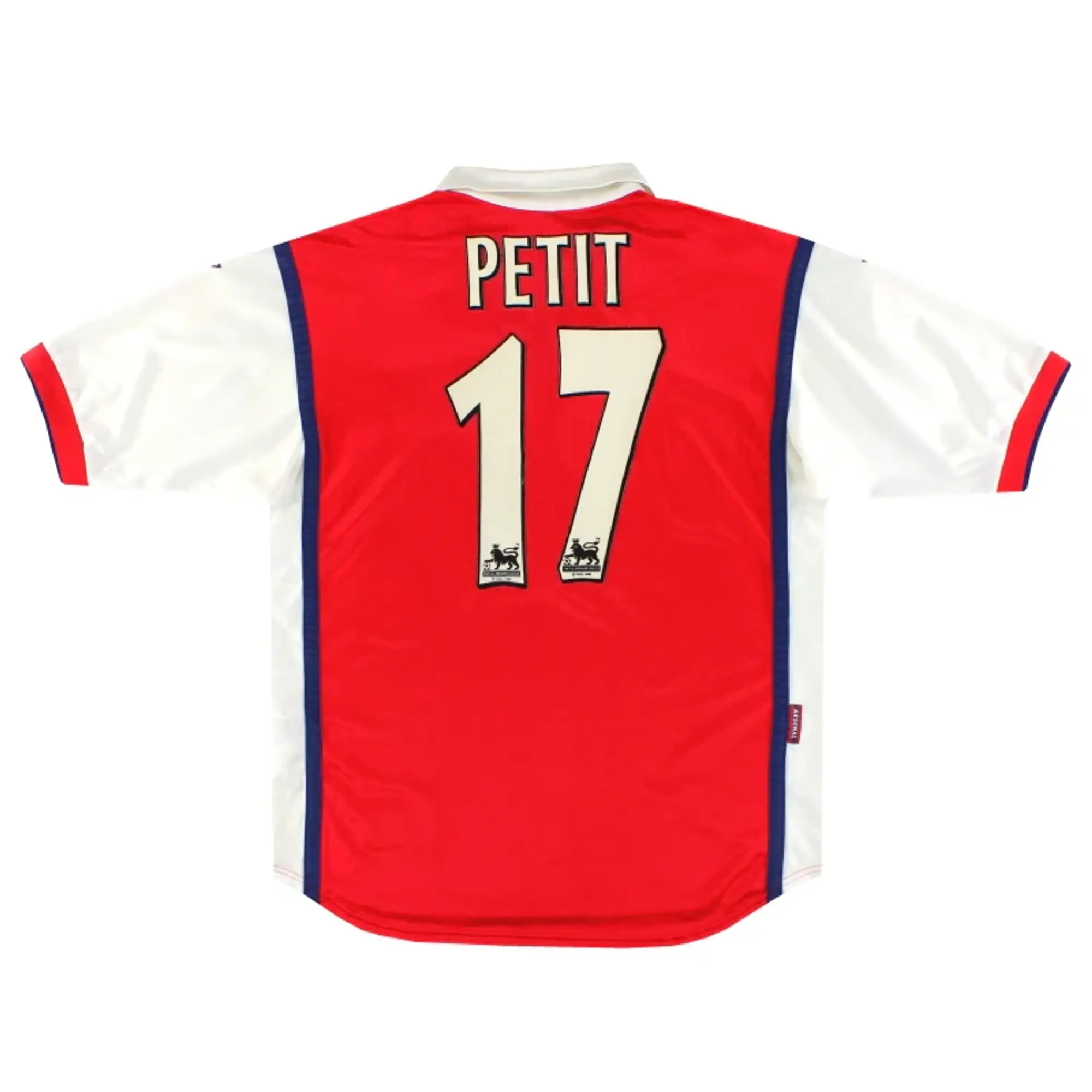 1998-99 Arsenal Nike Home Shirt Petit #17 L - Arsenal / Excellent / Large