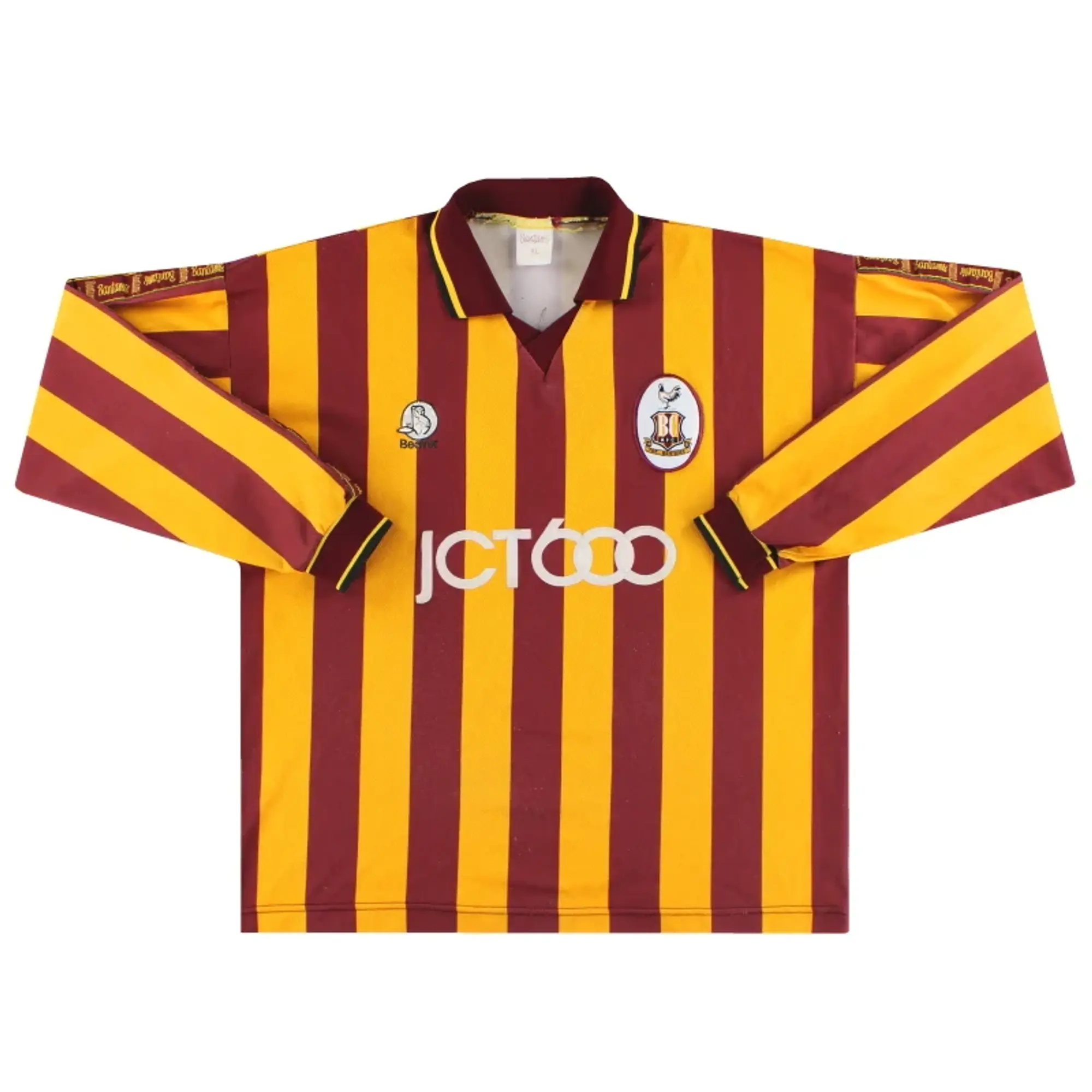 1997-99 Bradford City Home Shirt L/S XL - Bradford City / Excellent / XL