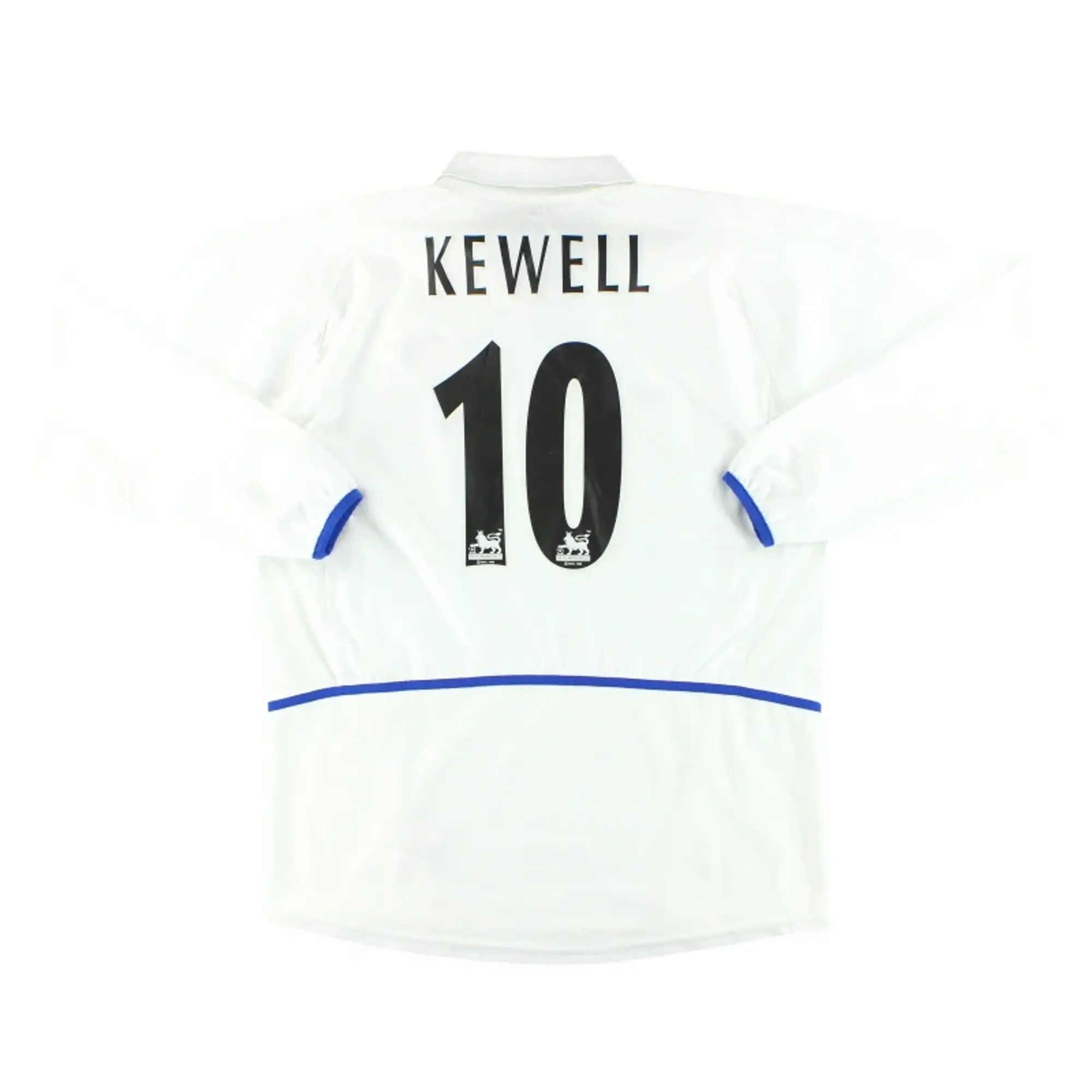 2002-03 Leeds Nike Home Shirt Kewell #10 L/S *Mint* L - Leeds / Mint / Large