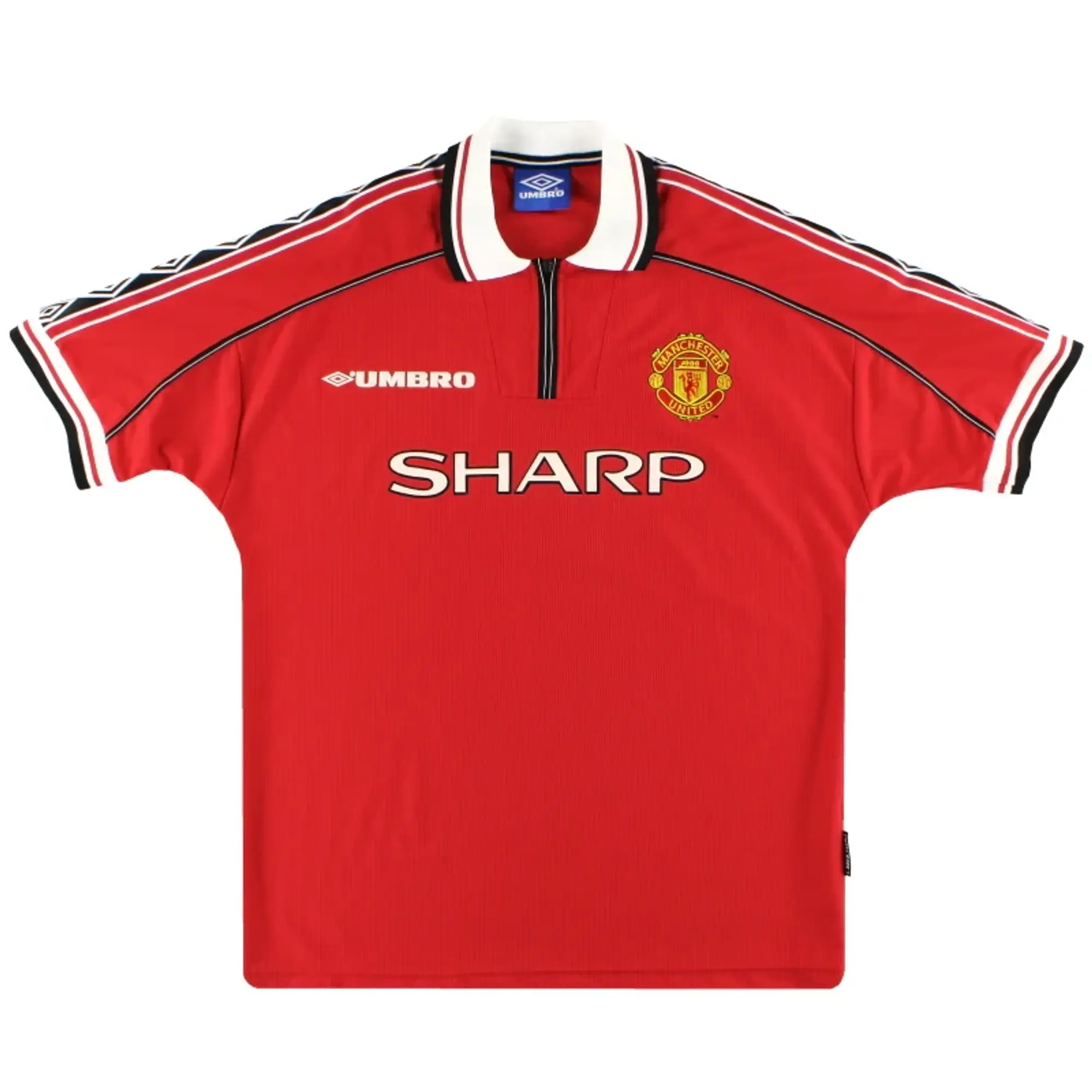 1998-00 Manchester United Umbro Home Shirt L - Manchester United / Excellent / Large